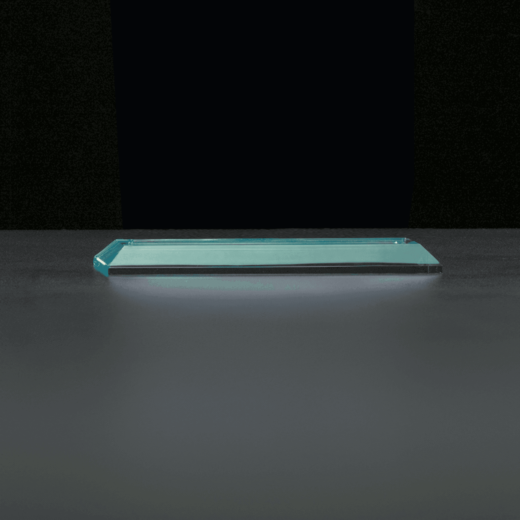 7 1/2" x 8 3/4" Arch Series Jade Acrylic Award-Base Only