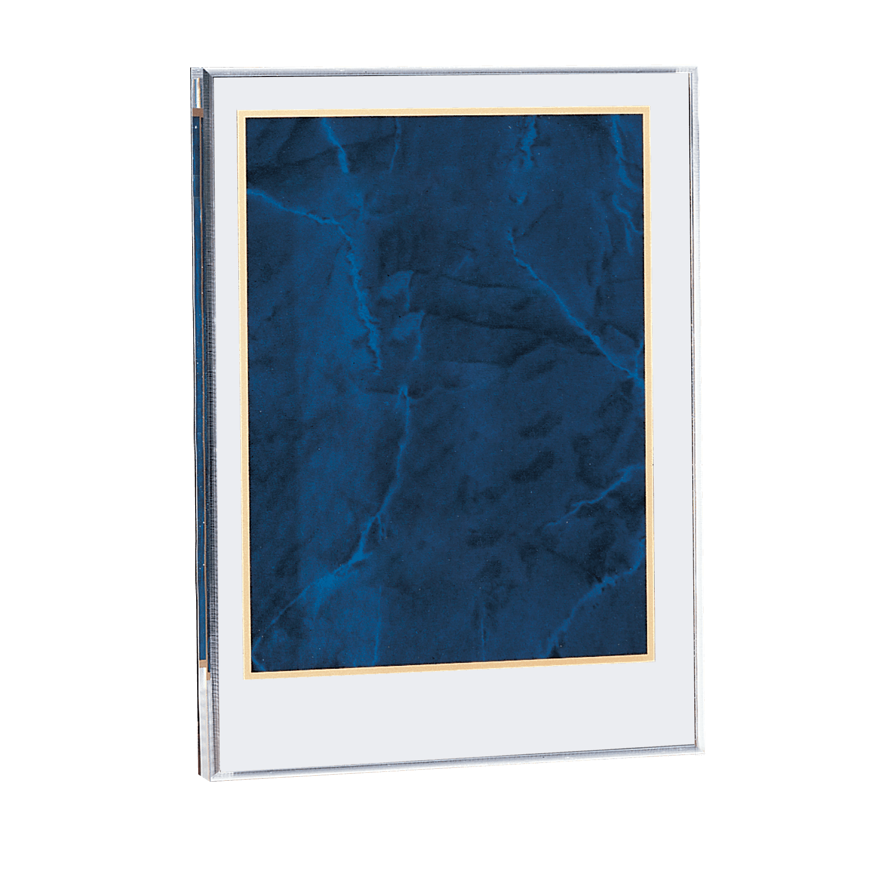 6" x 8 5/8 " Sapphire Marble Acrylic Award-Upright Only