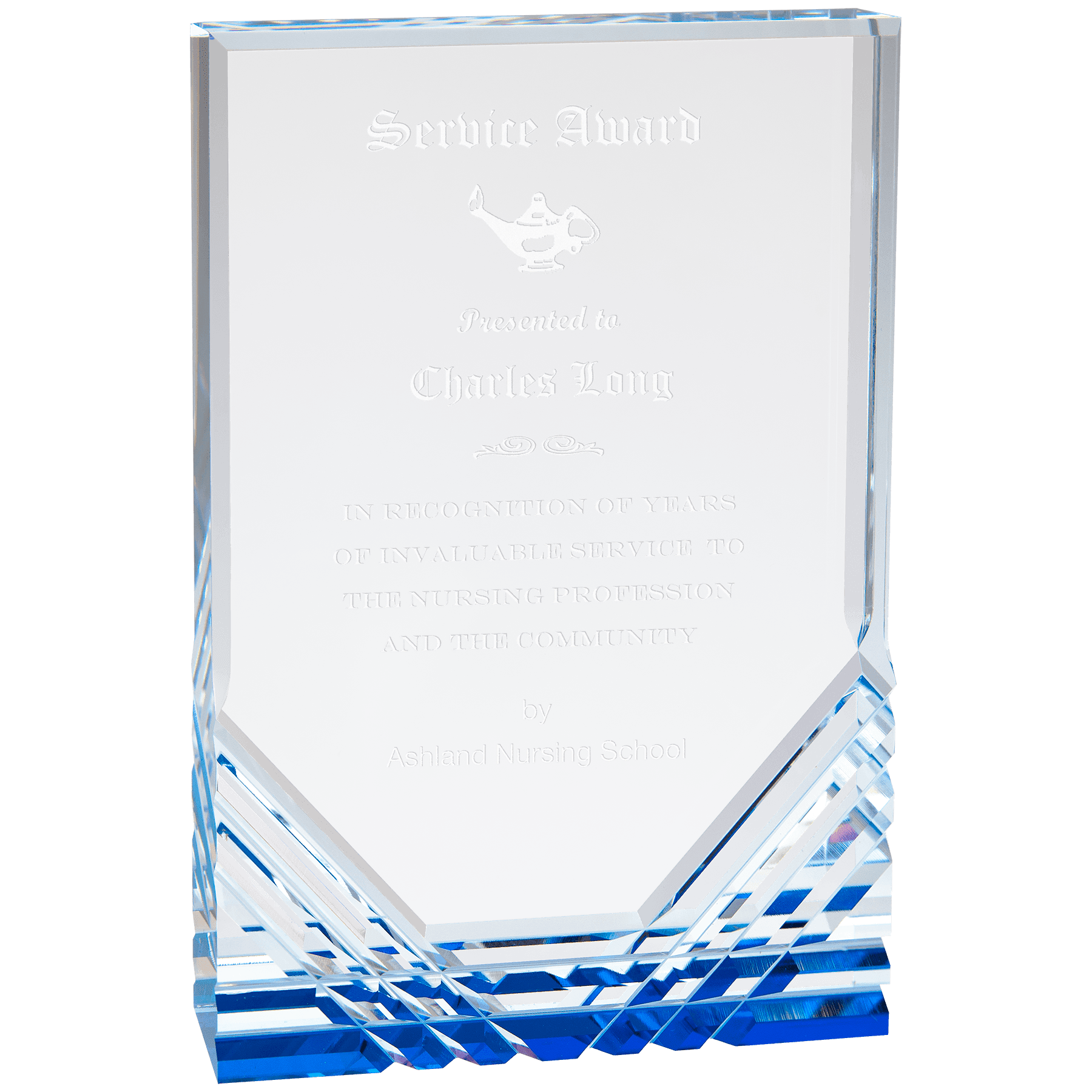 6" x 8" Blue Jewel Mirage Acrylic