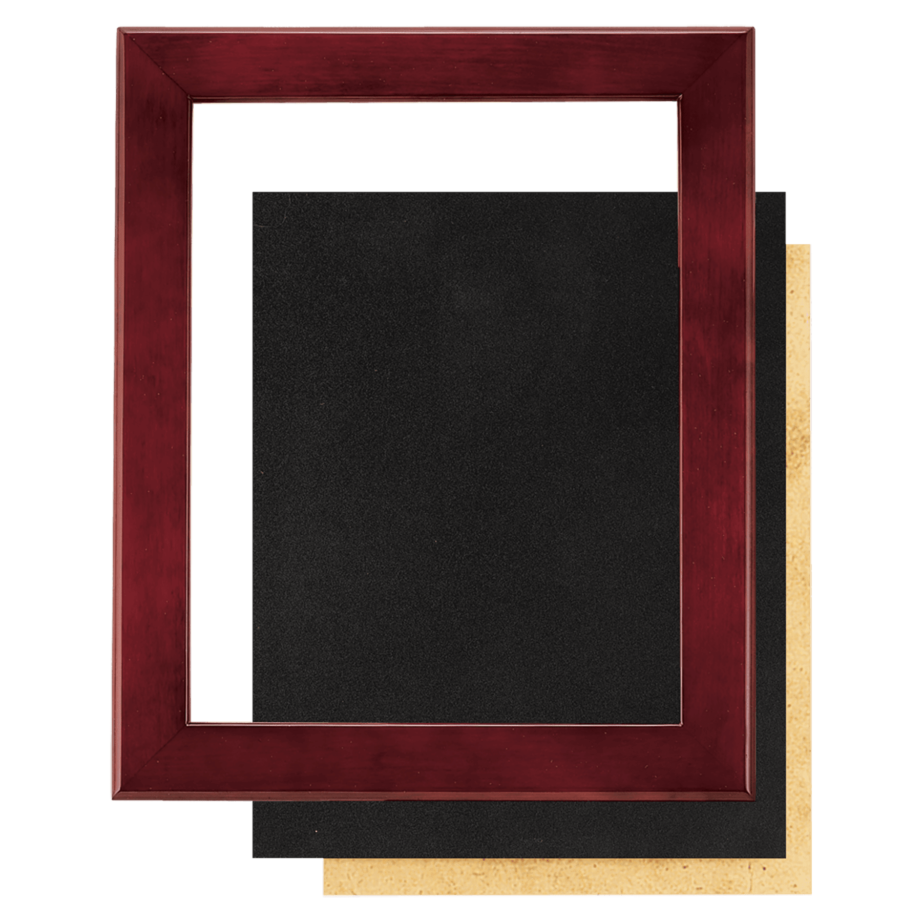 Rosewood Piano Finish Frame Kit with Black Velour Backing