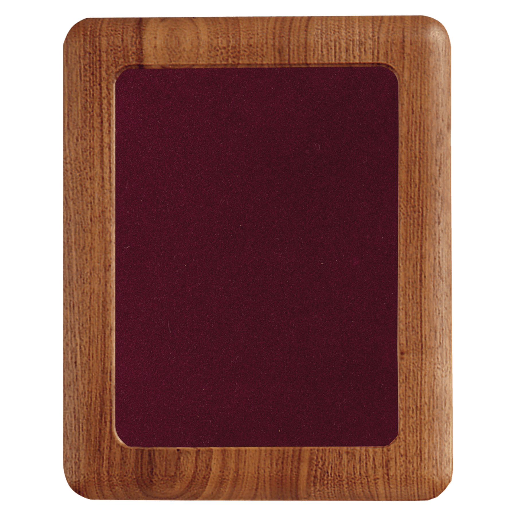 12" x 15" American Walnut Airflyte Frame with Maroon Velour Backing (Assembled)