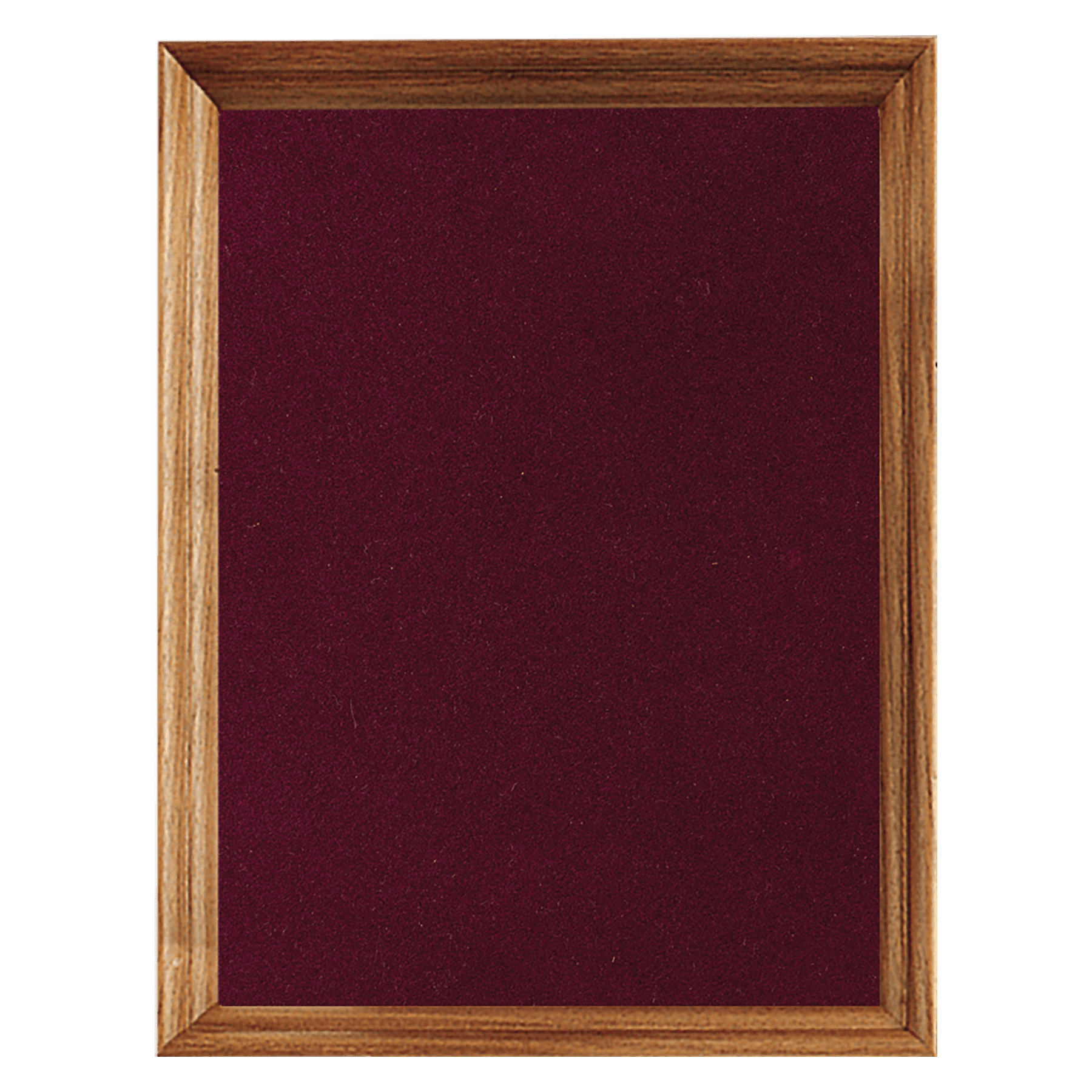 10" x 13" American Walnut Shadow Box with Maroon Velour Backing (Assembled)