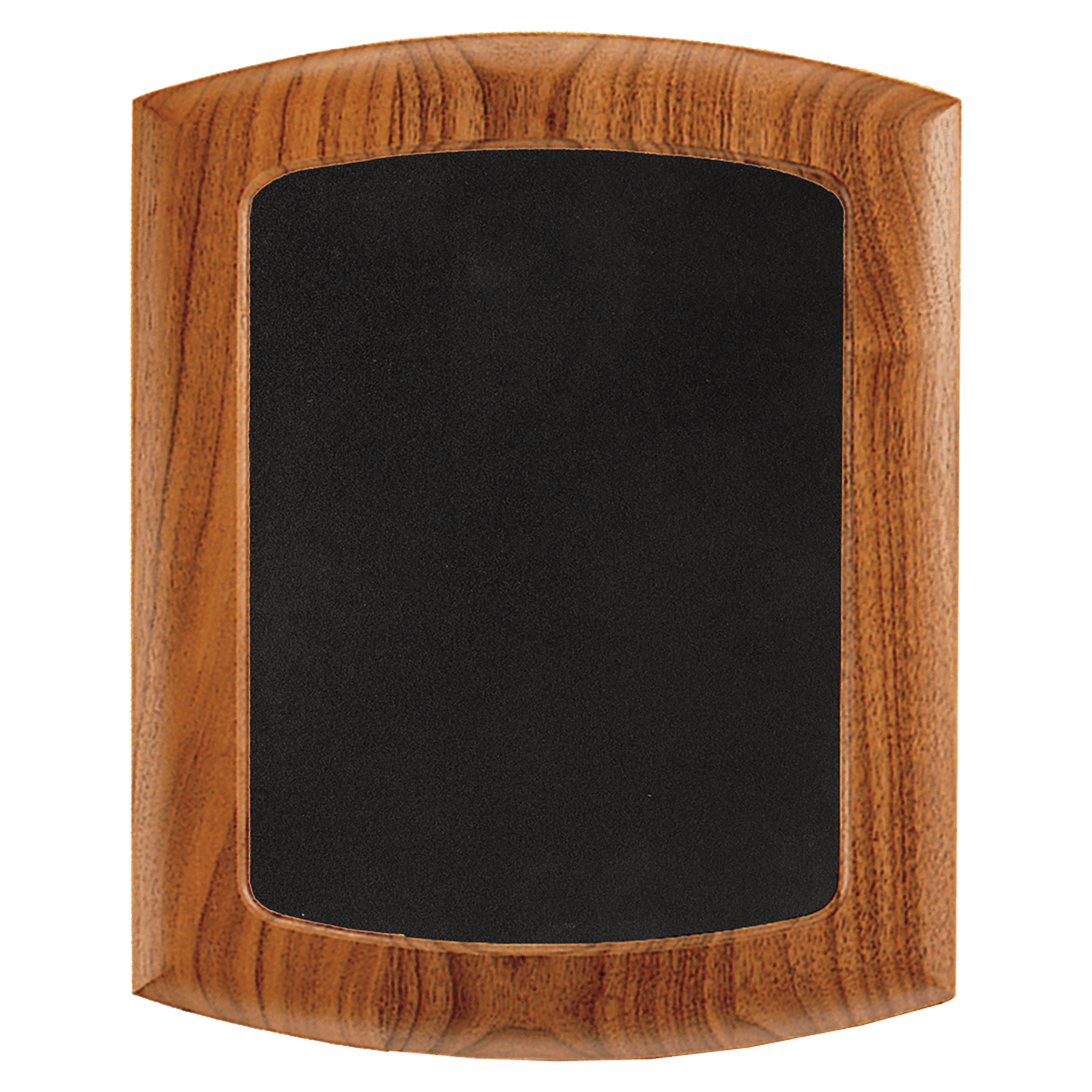 14" x 17" American Walnut Frame with Arched Top and Bottom and Black Velour Backing (Assembled)