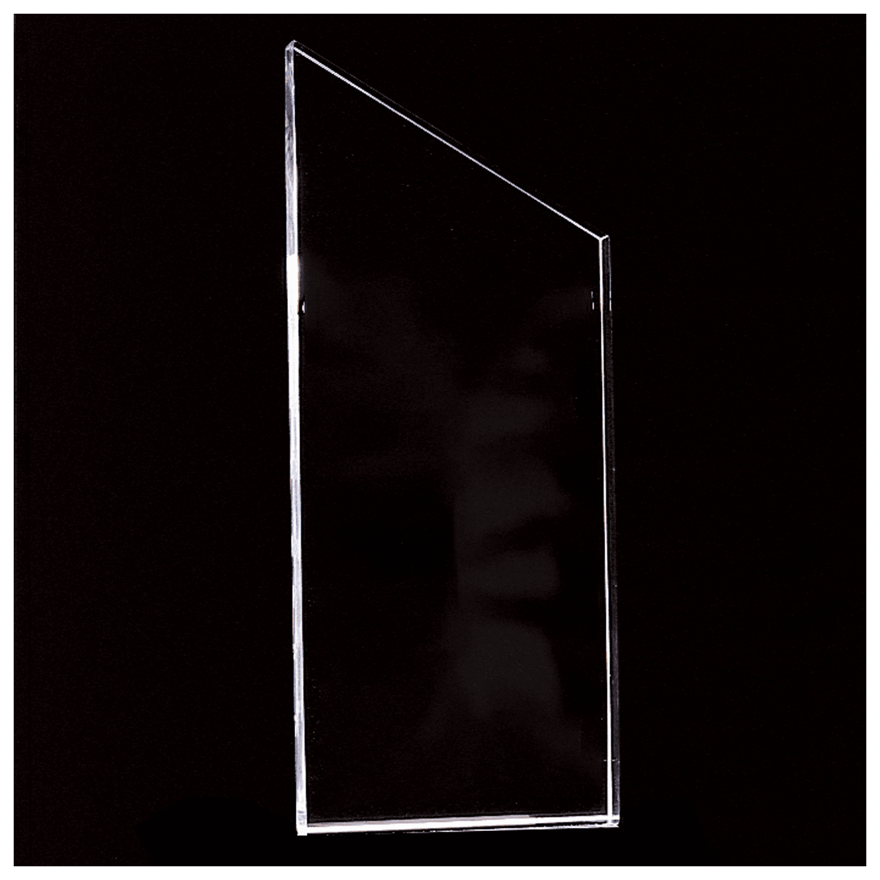 4 1/4" x 7 1/4" Clear Slant Acrylic-Upright Only for A3109CL