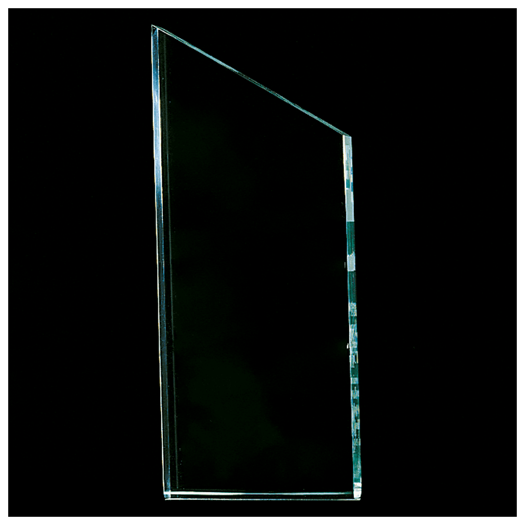 4 3/4" x 11 3/4"  Zenith Series Jade Acrylic - Upright Only