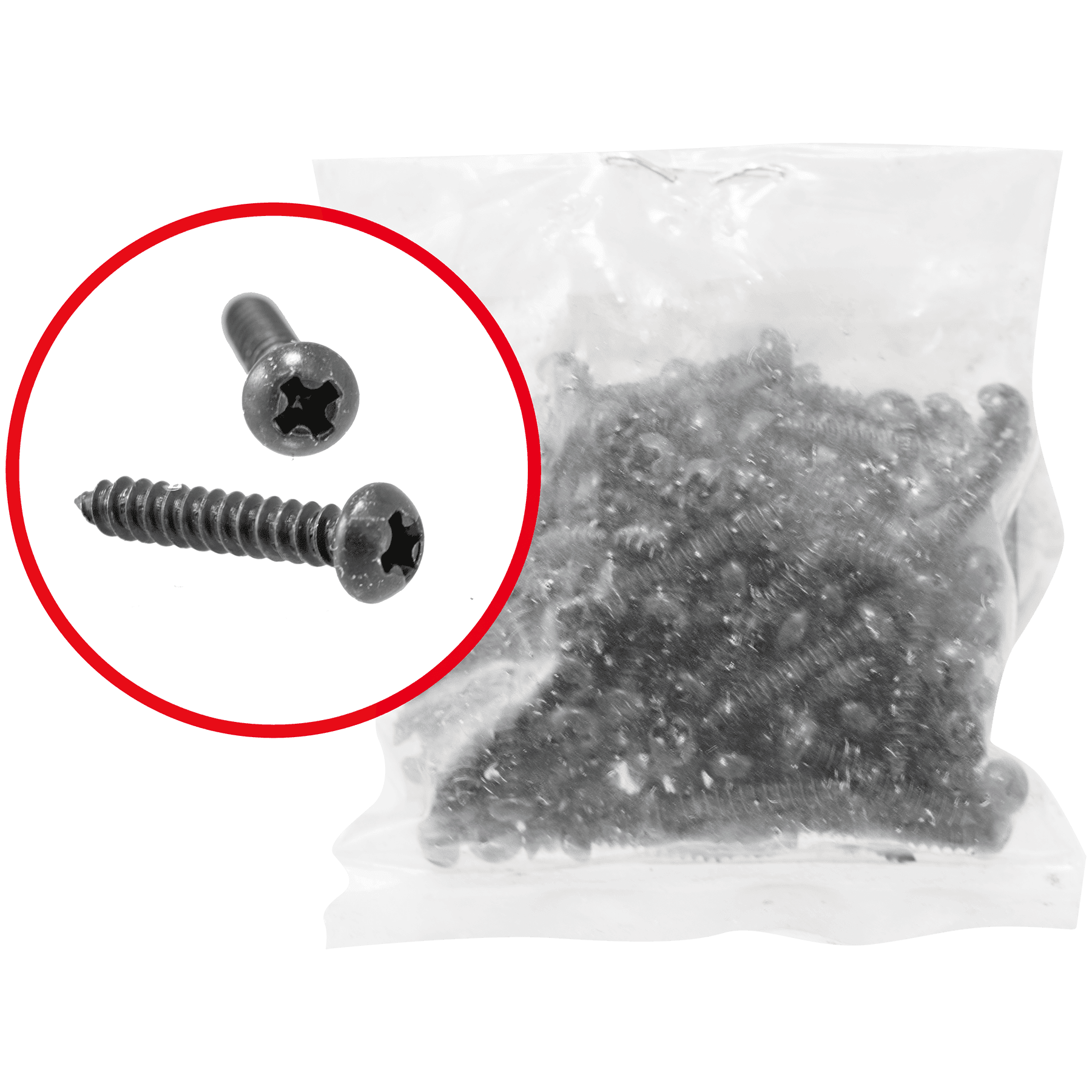 #2 x 1/2" Black Round Head Wood Screw