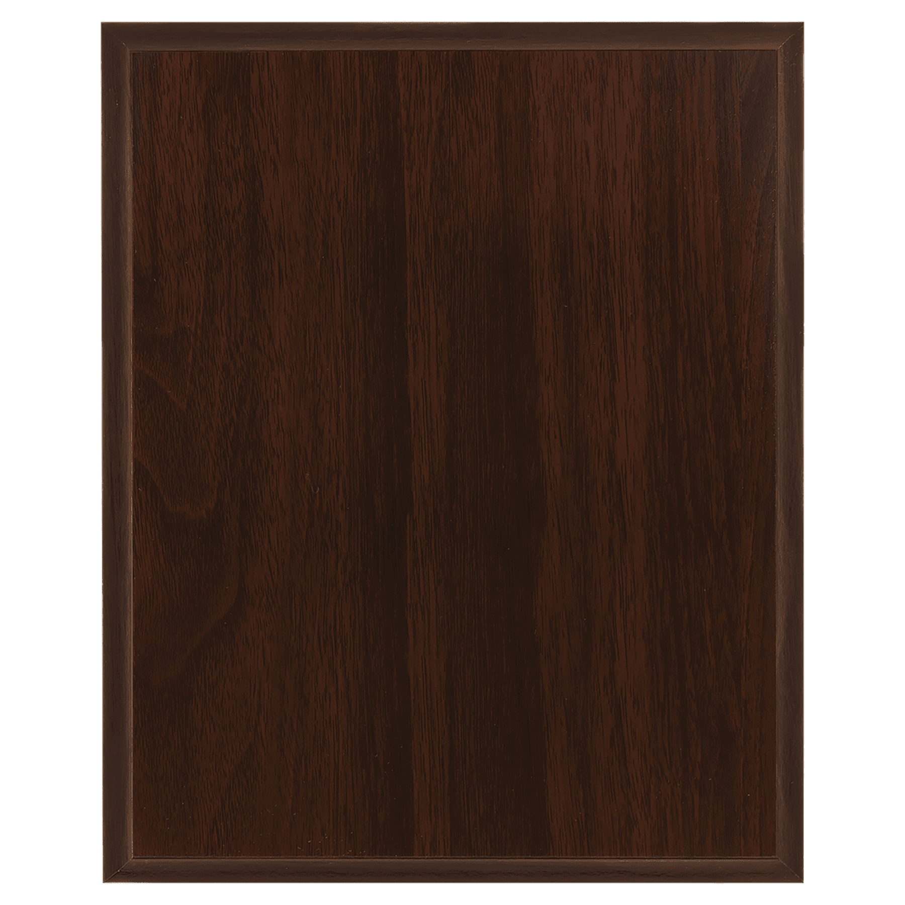 7" x 9" Mahogany Finish Plaque