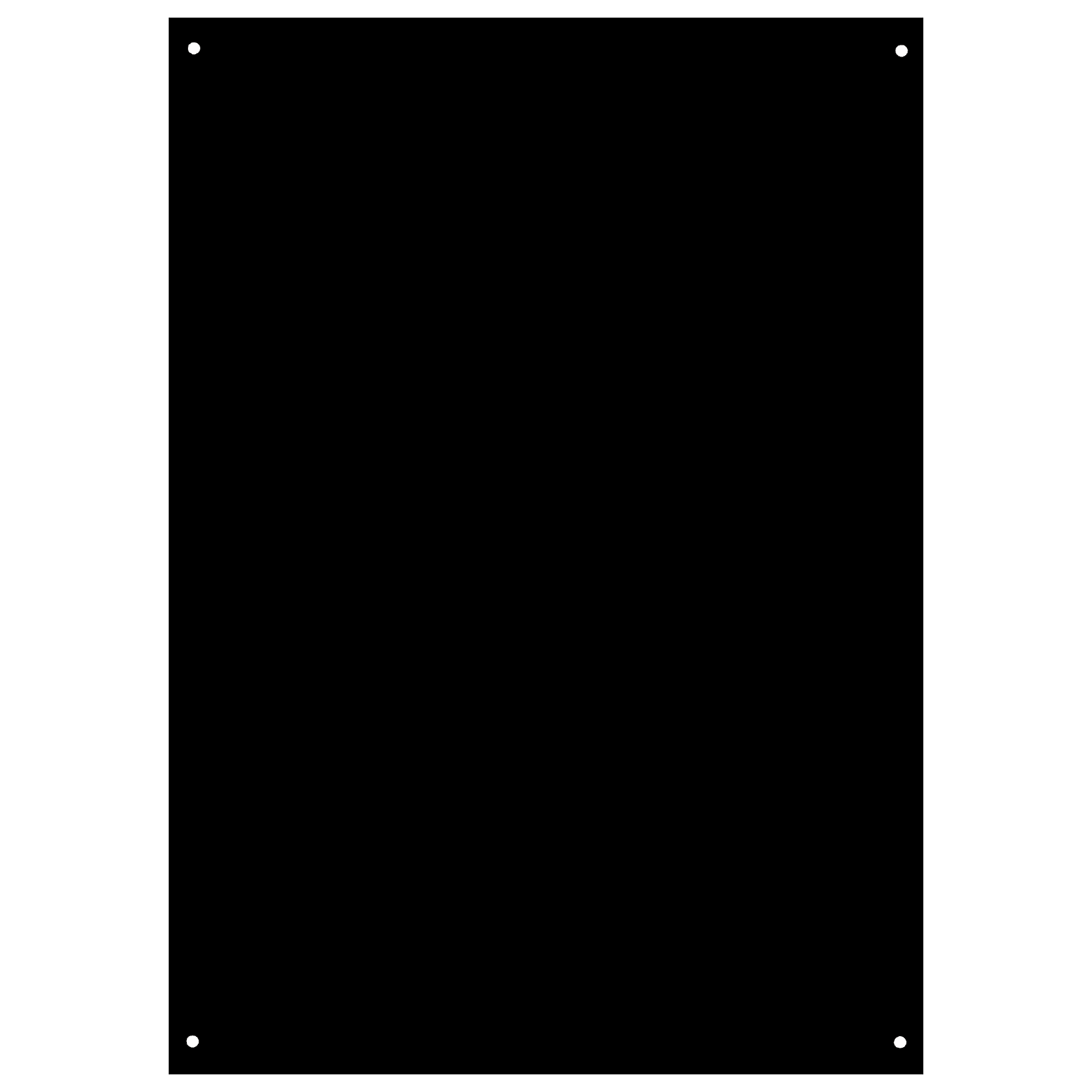 3 3/4" x 5 3/4" Brass Plated Steel Plate