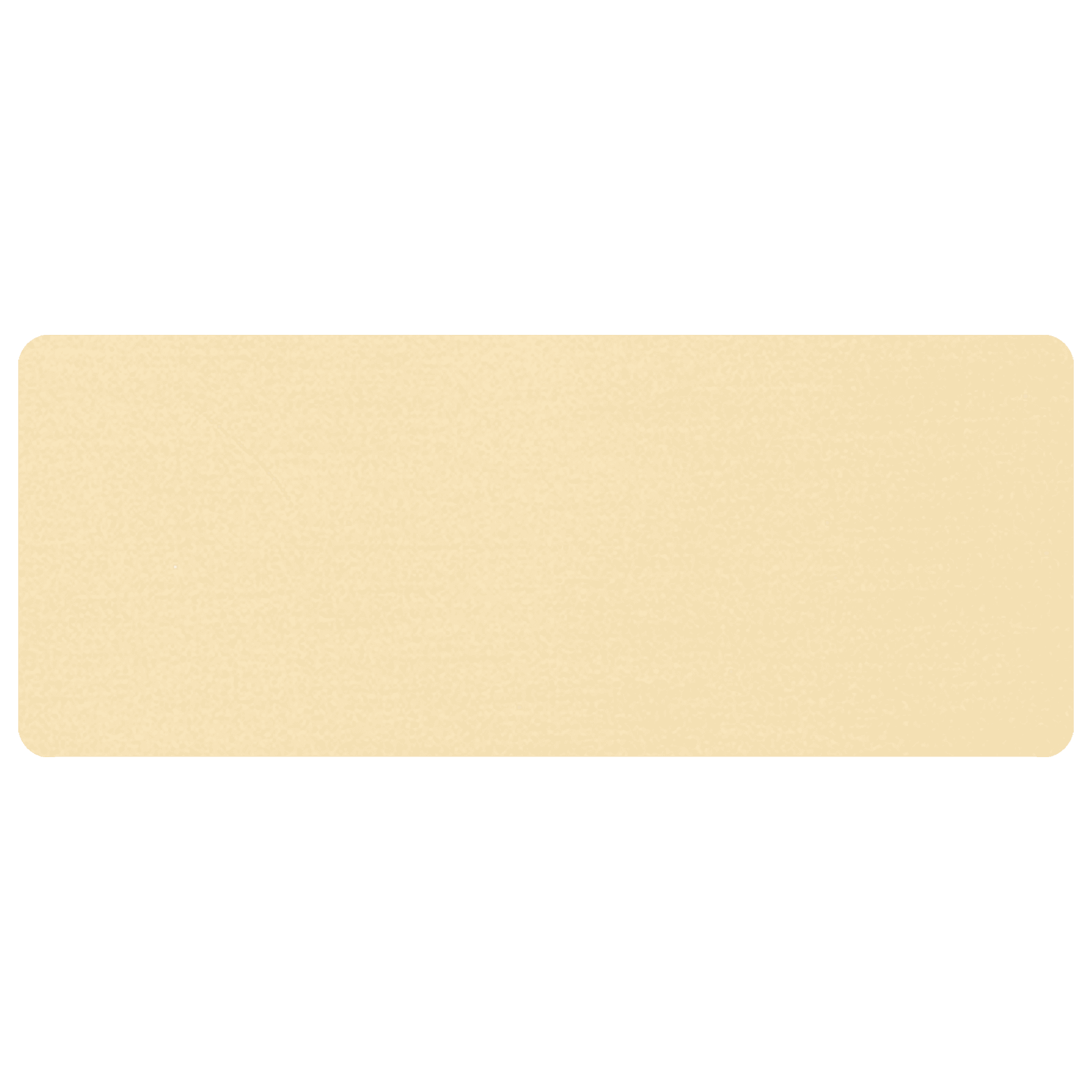 2 1/2" x 6 1/4"  Round Corner Brass Plate