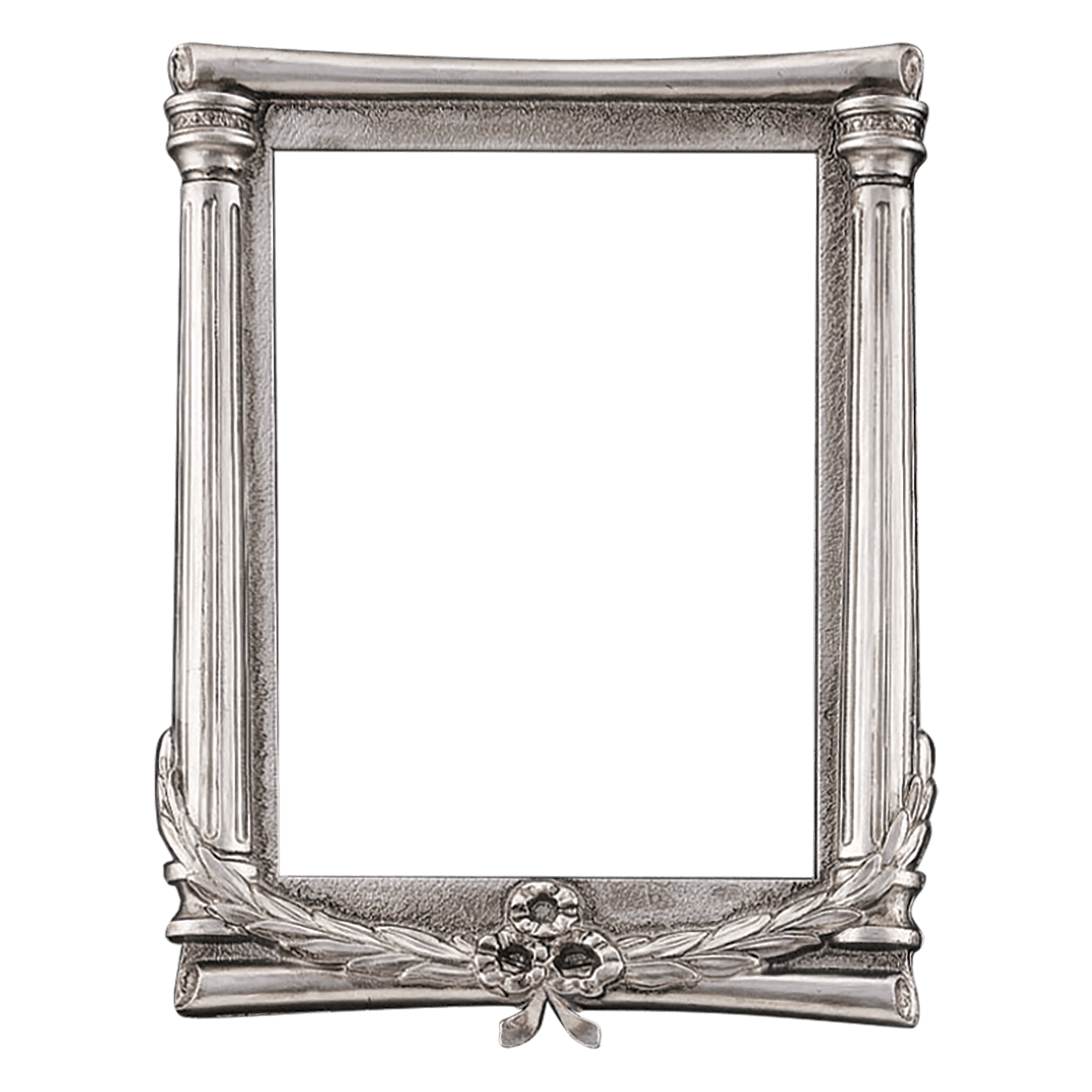 7"x 10" Antique Silver Column Frame Holder-Frame Only, Plates Sold Separately