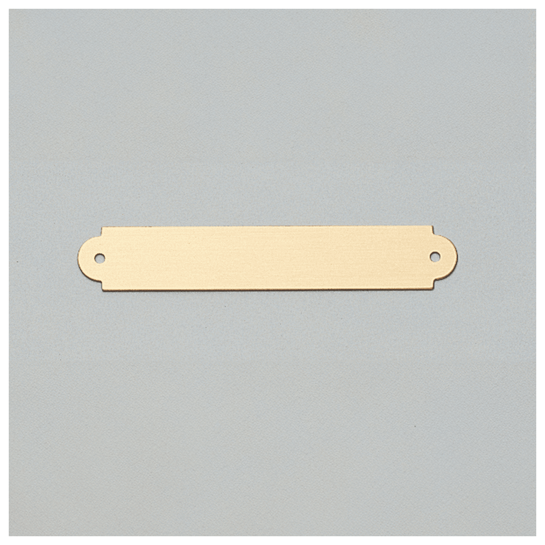 1/2" x 3" Brushed Gold Brass Plate with Two Holes