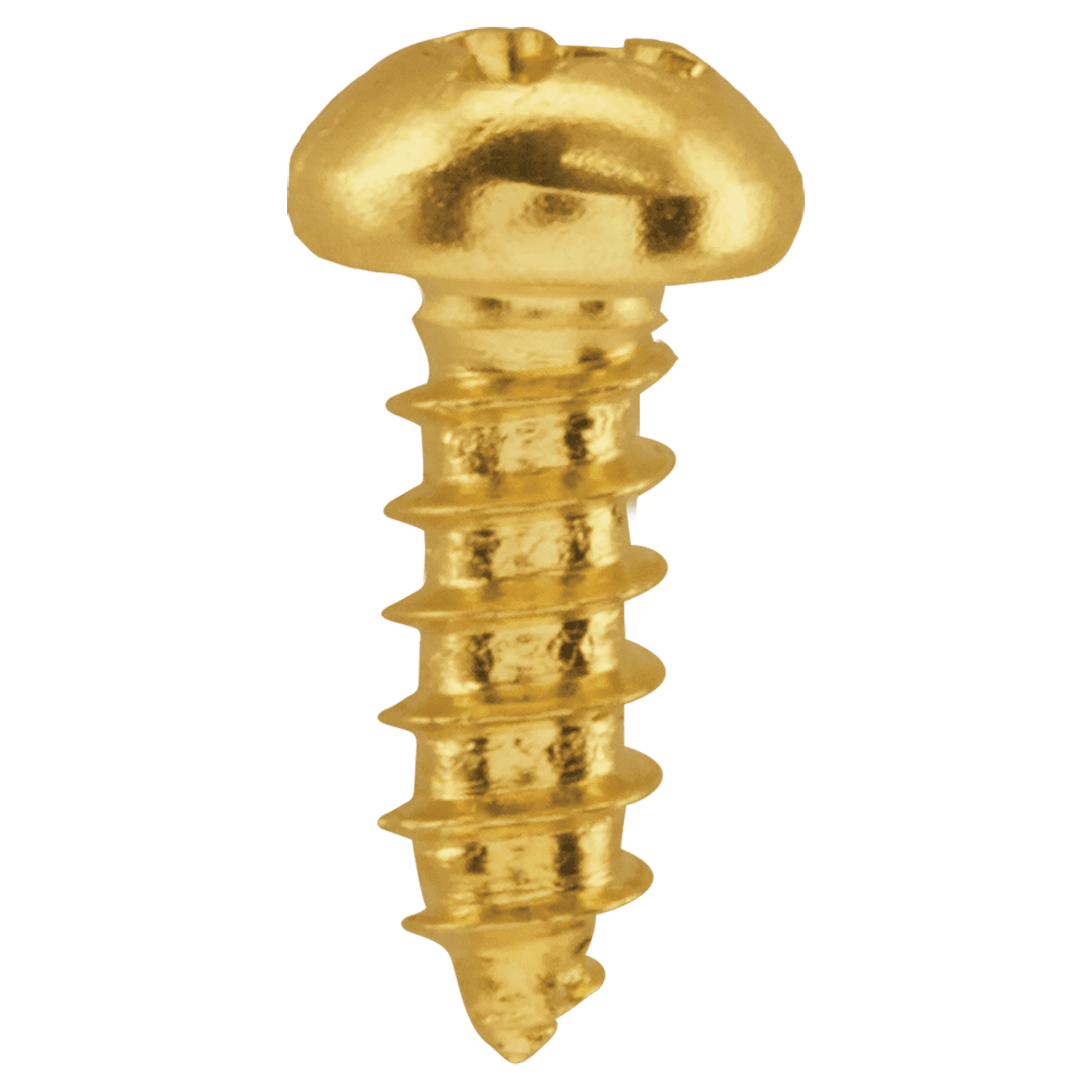 1/4" Gold Phillips Screw