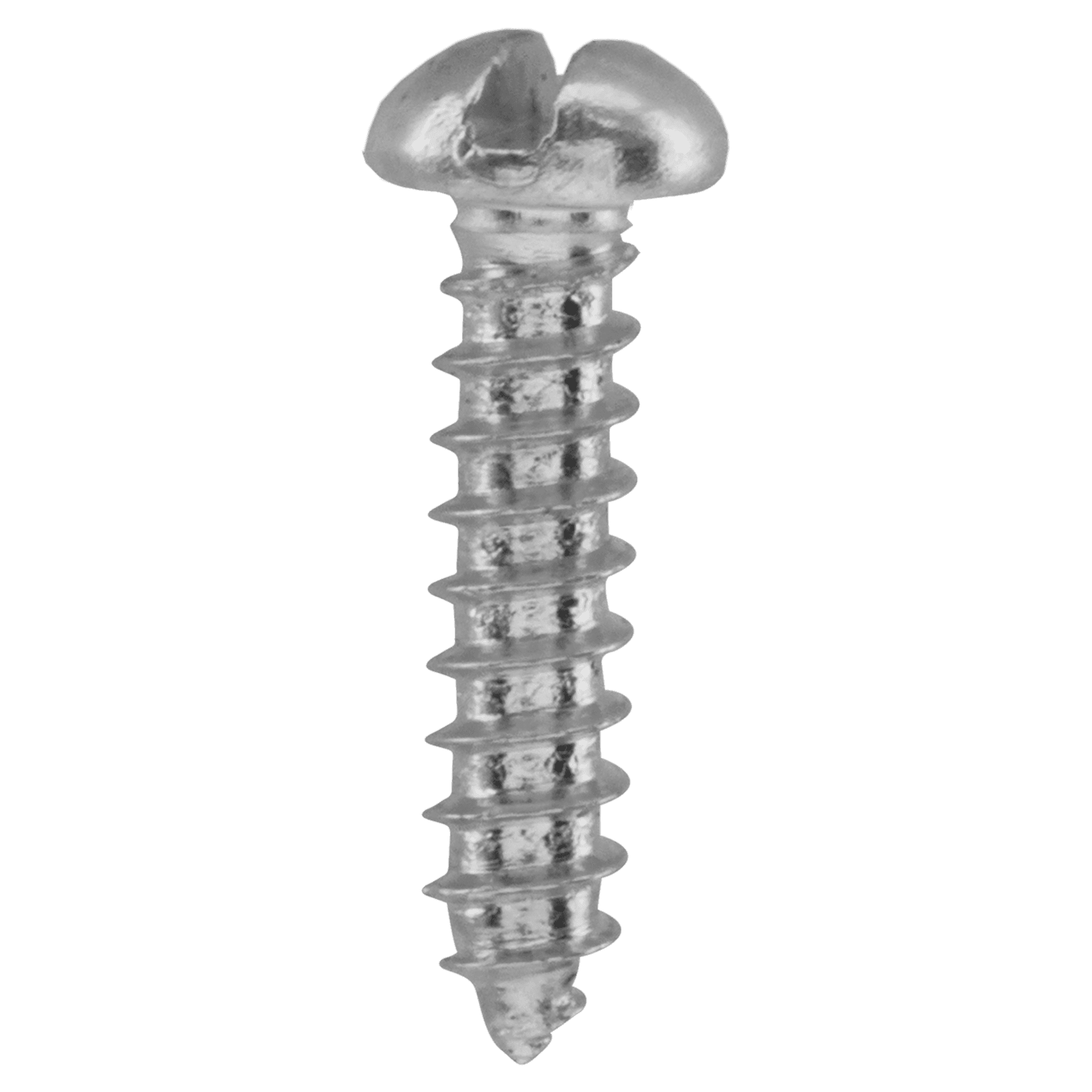 3/8" Silver Slotted Screw