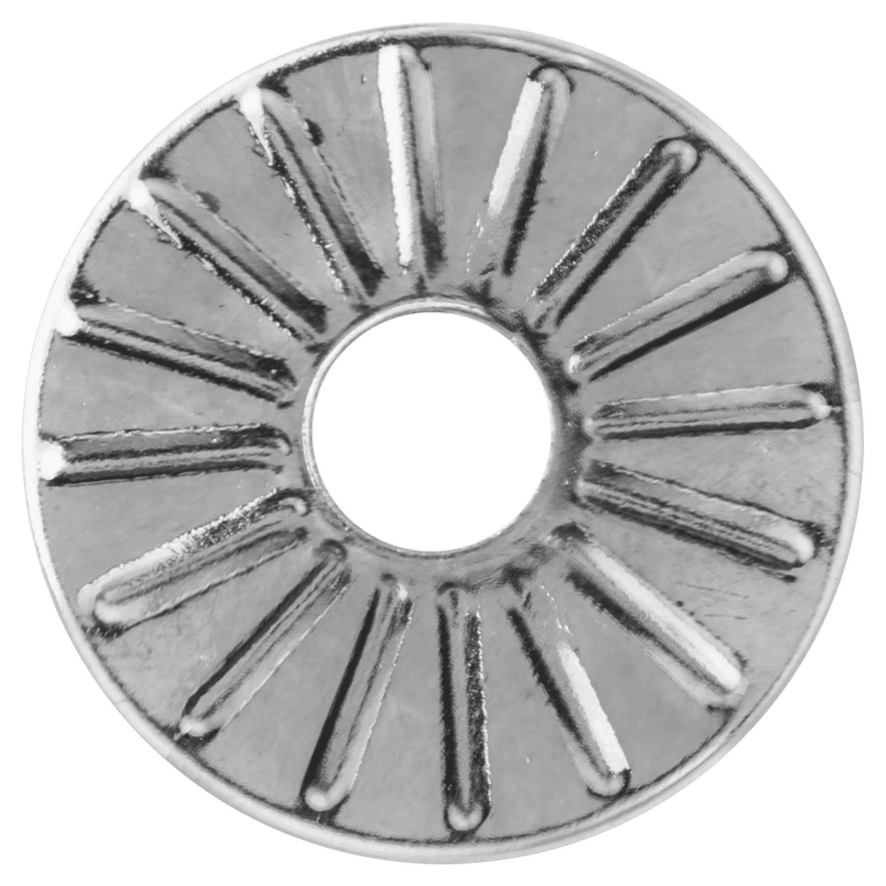 Silver Flat Plaque Rosette