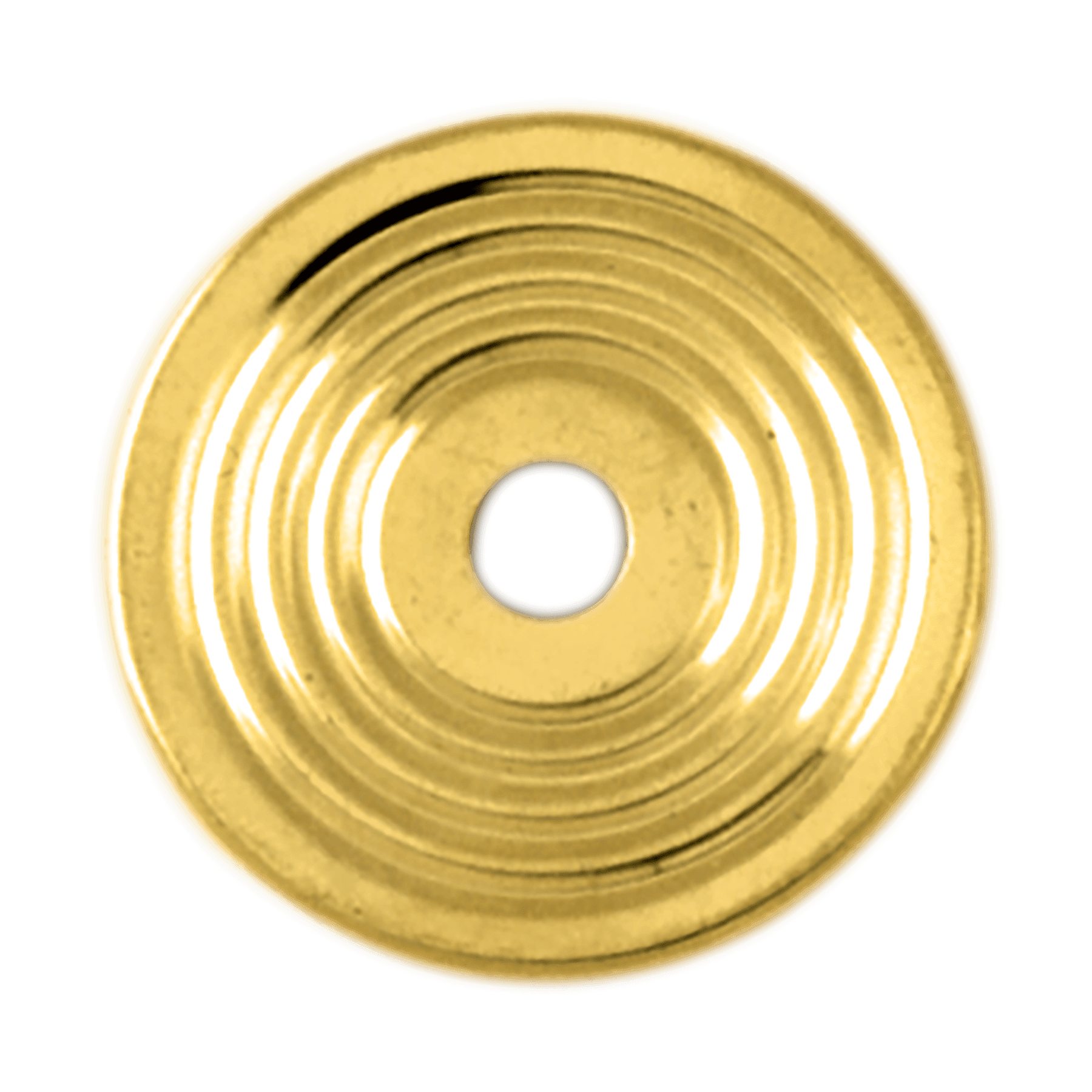 1 3/4" Round Gold Metal Check Ring