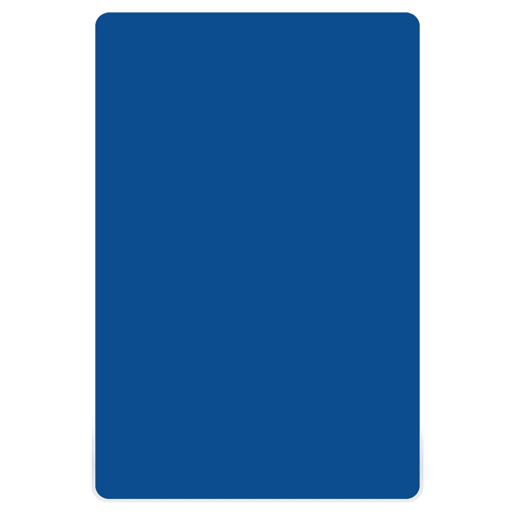 Blank ADA Sign, Blue/White, 6" x 9"