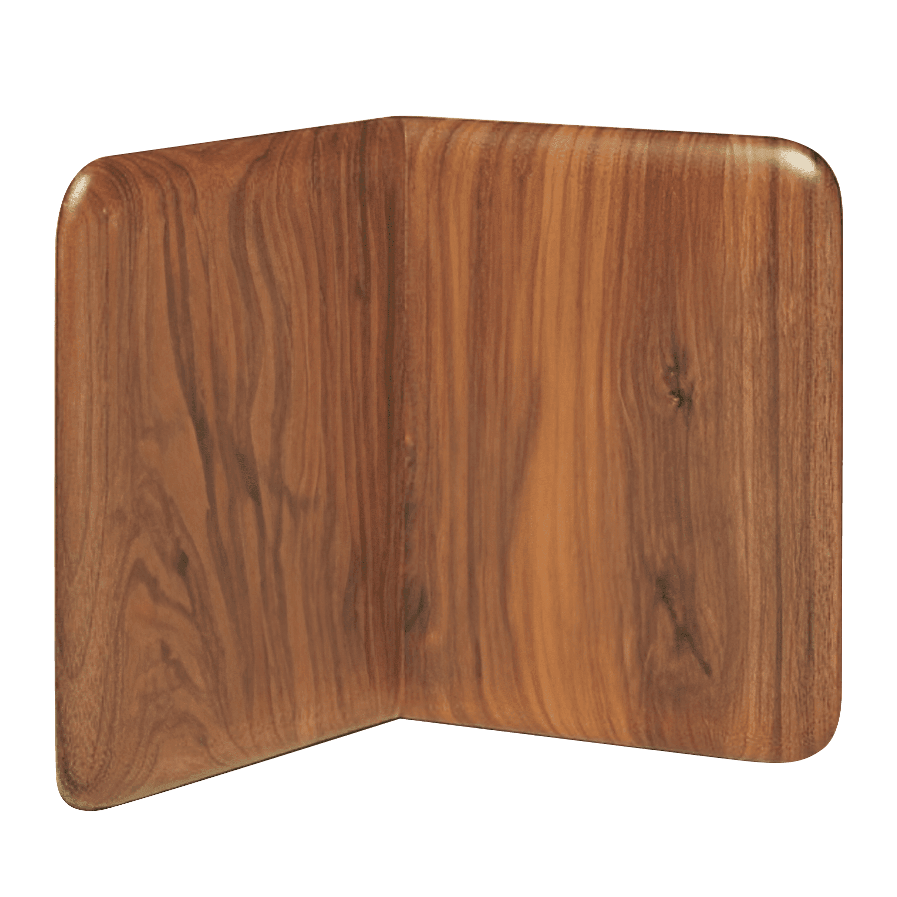 12 1/2" x 9 1/2" x 4 1/2" Walnut Book (No Clock)