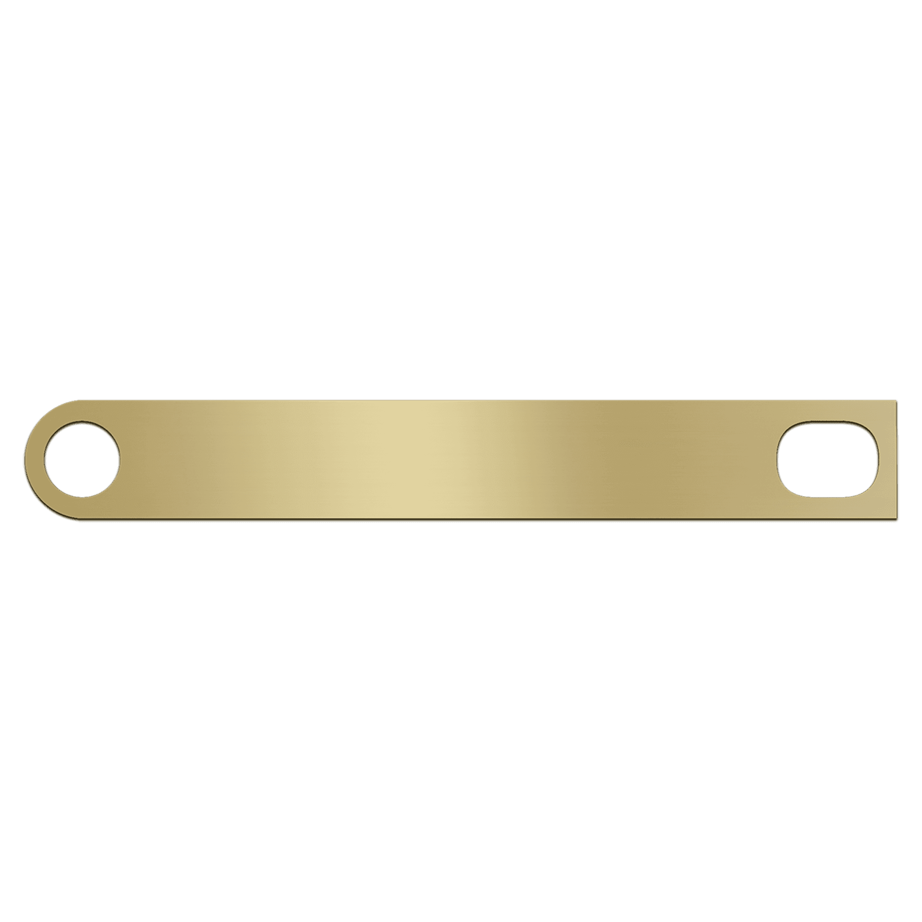 13/16" x 6" Brushed Brass Gavel Band