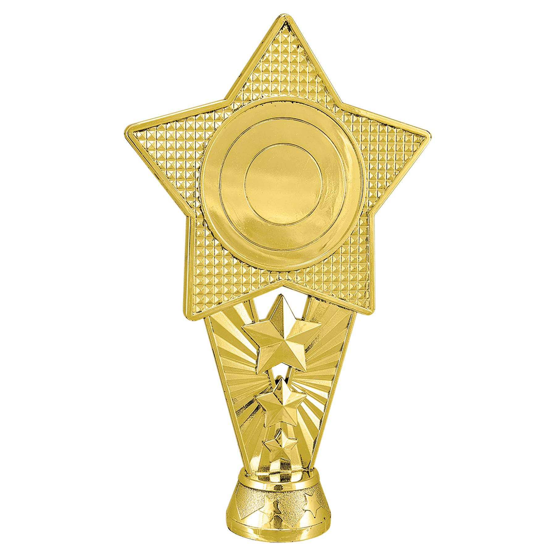 6 1/2" Gold Star 2" Insert Holder Figure