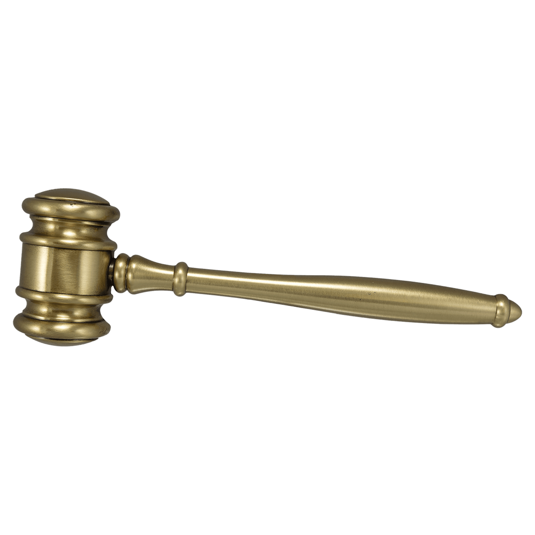 10" Bronze Metal Gavel with Stud Back