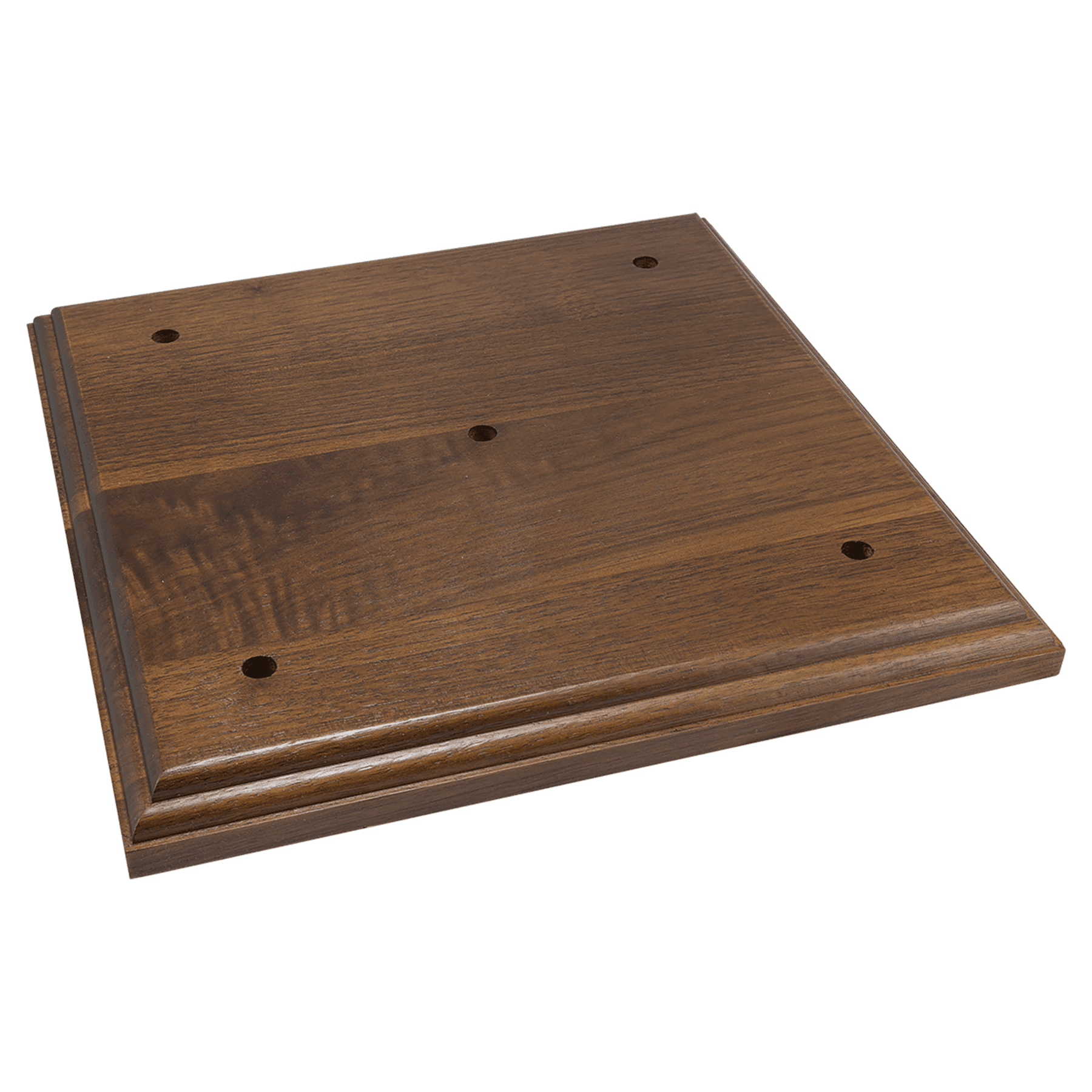 9" x 9" x 3/4" Walnut Base with 5 Holes