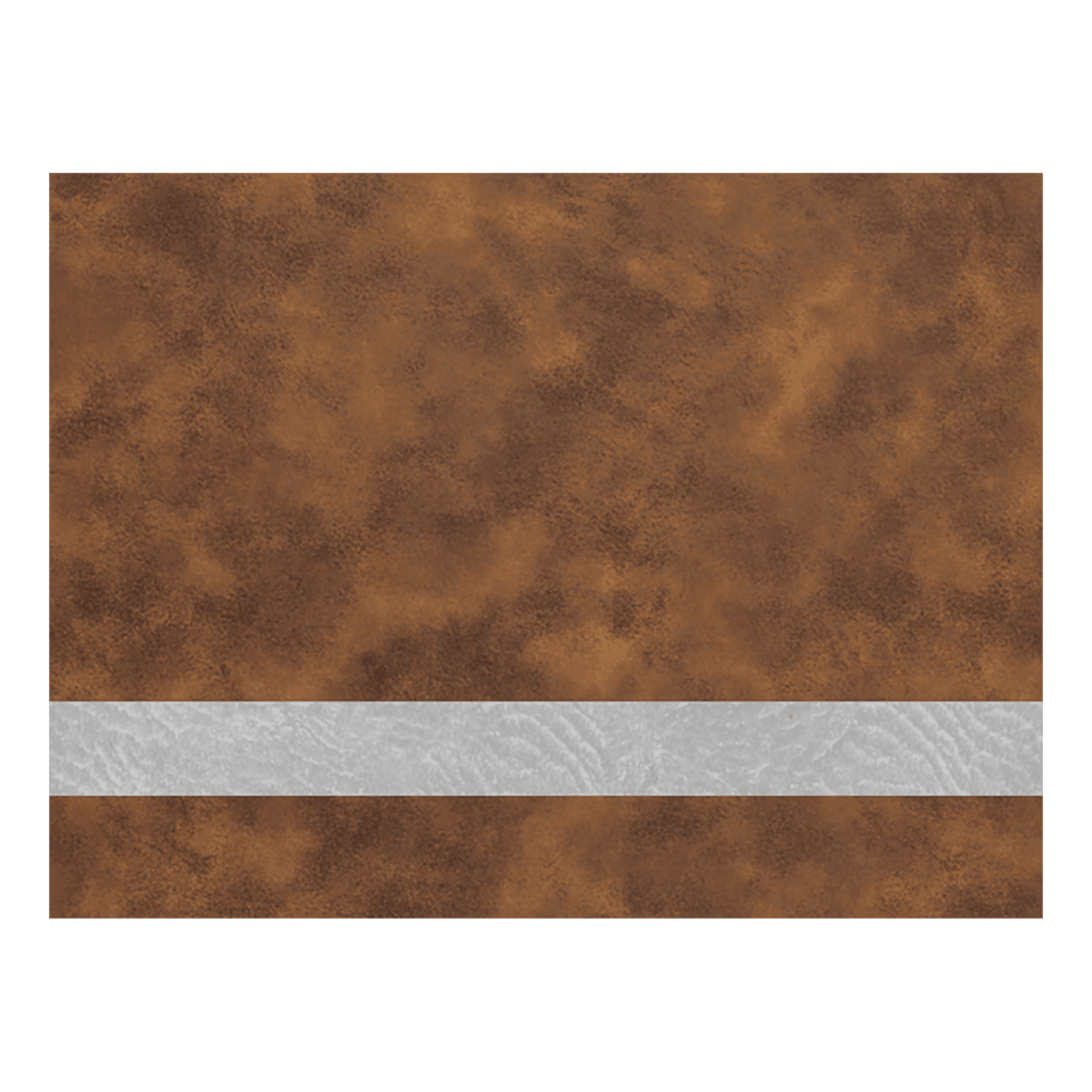 12" x 24" Rustic/Silver Premier Laserable Leatherette Sheet Stock with Kota Pro Adhesive