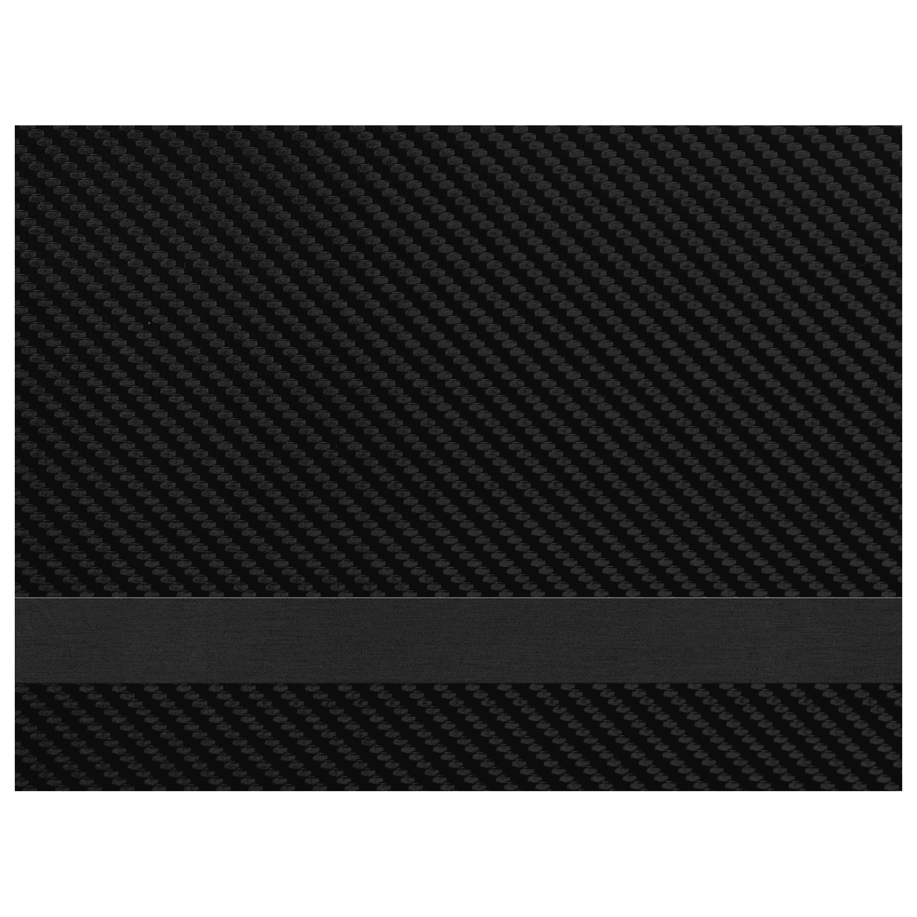 12" x 24" Black Carbon Fiber/Black Premier Laserable Leatherette Sheet Stock with Kota Pro Adhesive