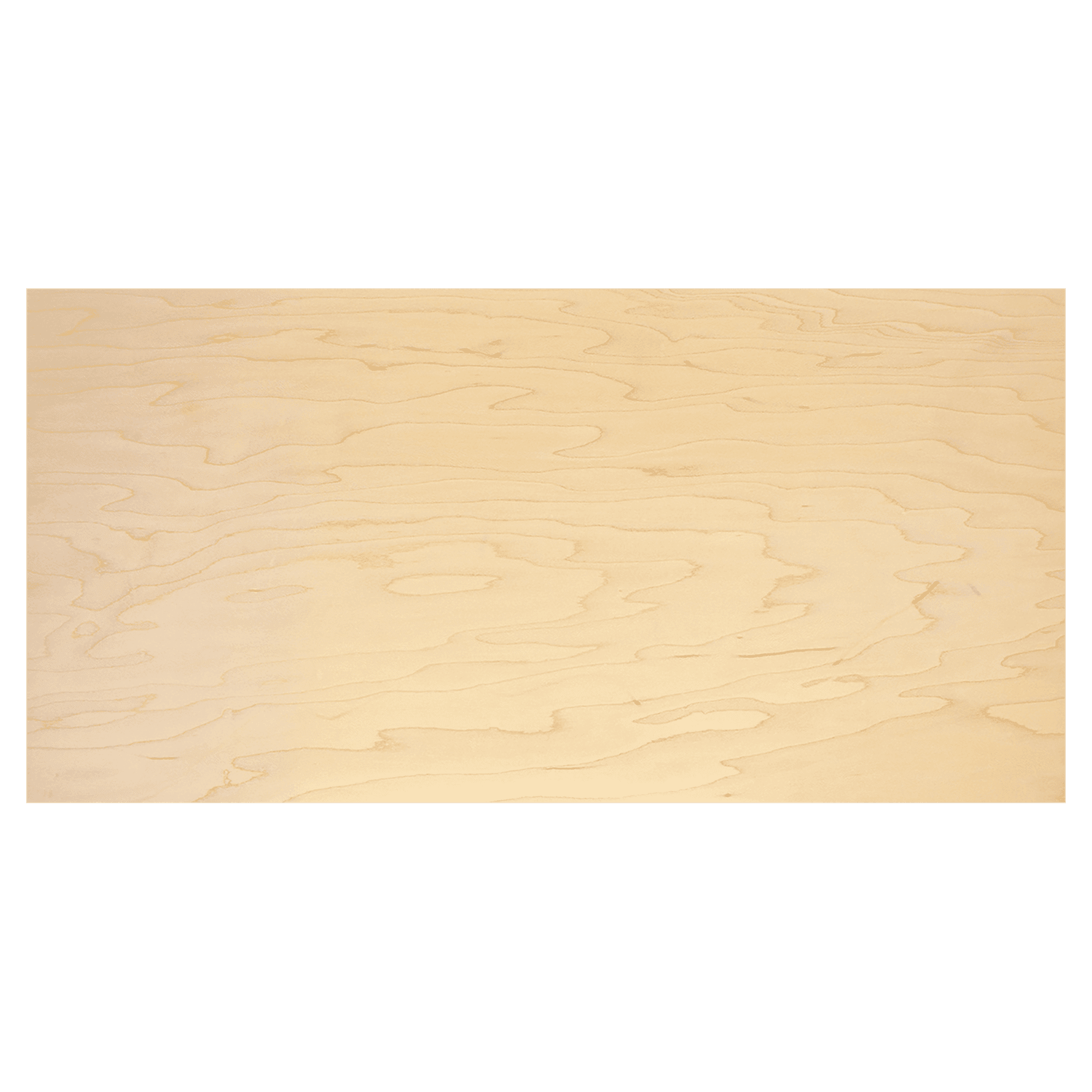 11 3/4" x 23 3/4" x 1/4" 3 Layer Maple Laserable Wood Sheet Stock
