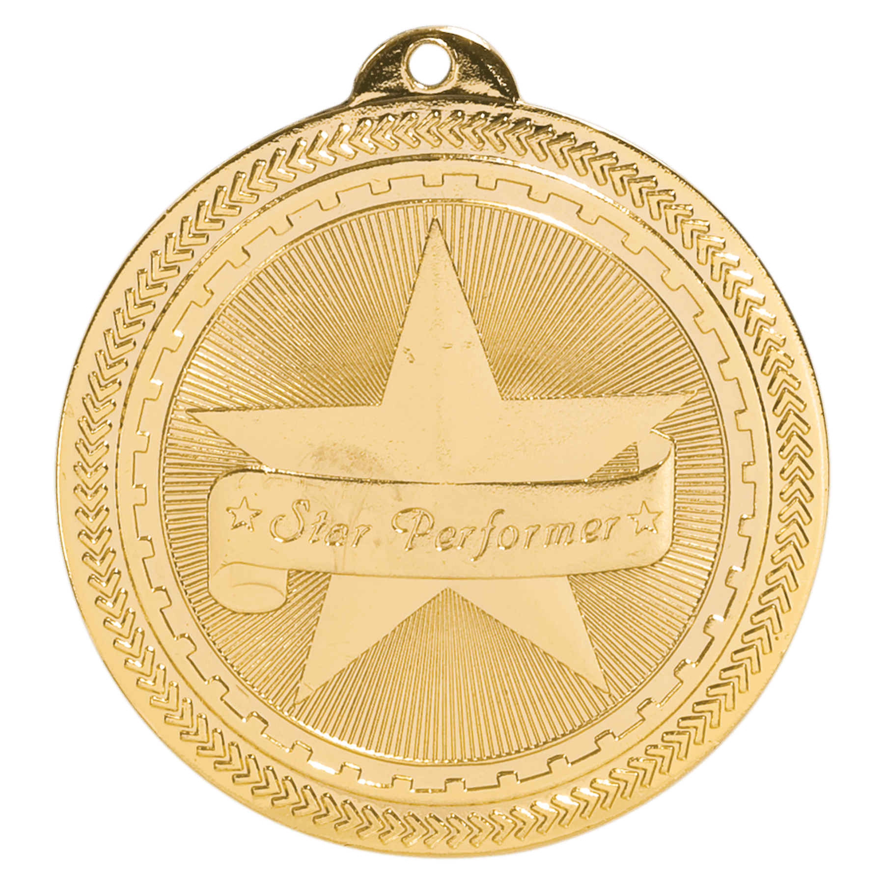 2" Bright Star Performer Laserable BriteLazer Medal