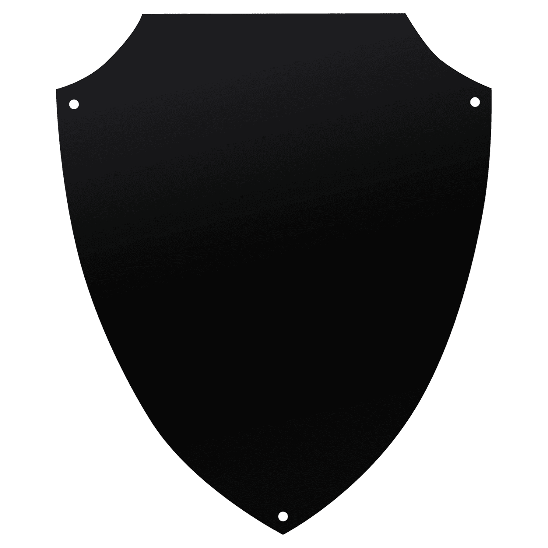 6" x 7 1/2" Laserable Black Brass Shield Plate