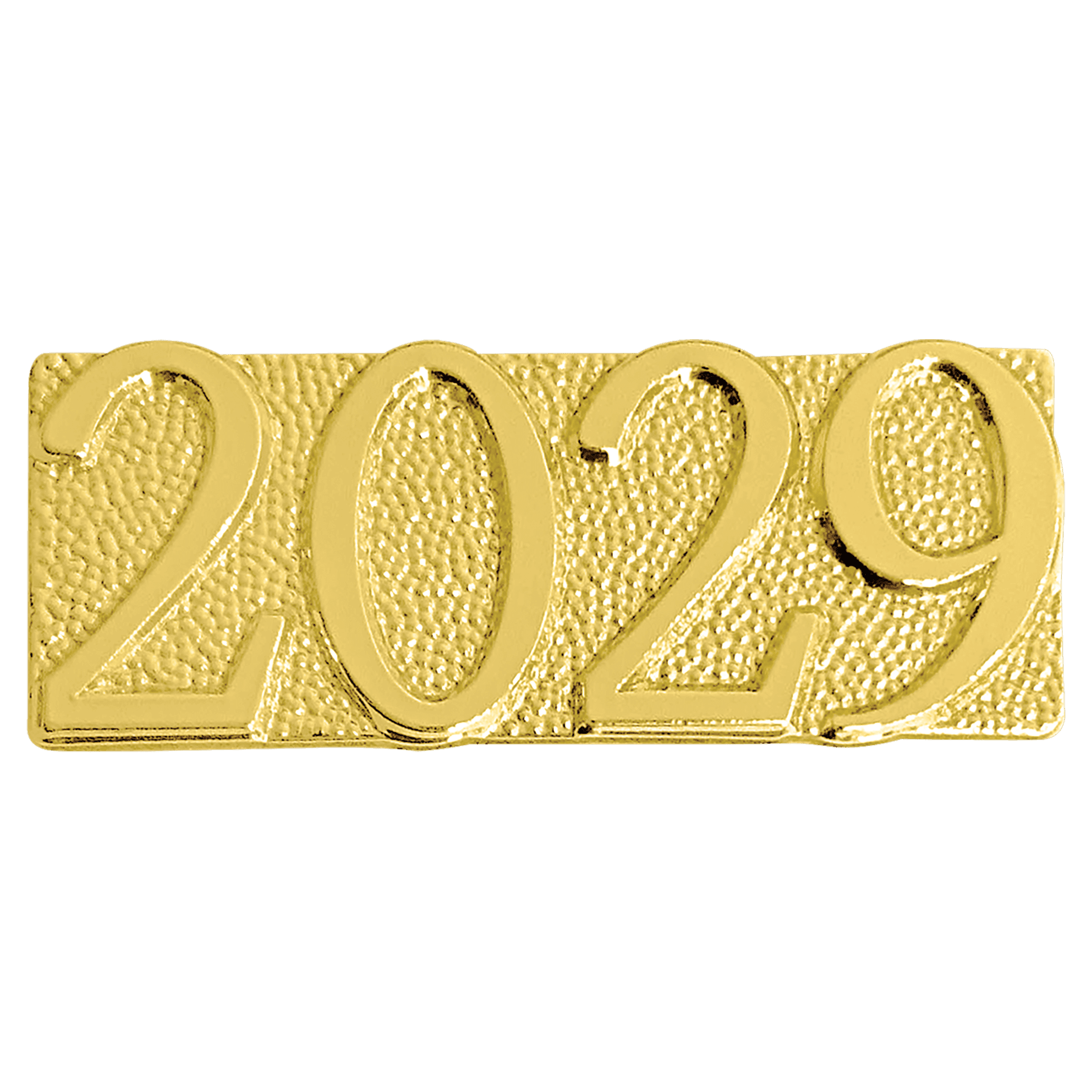 Gold 2029 Metal Chenille Letter Insignia