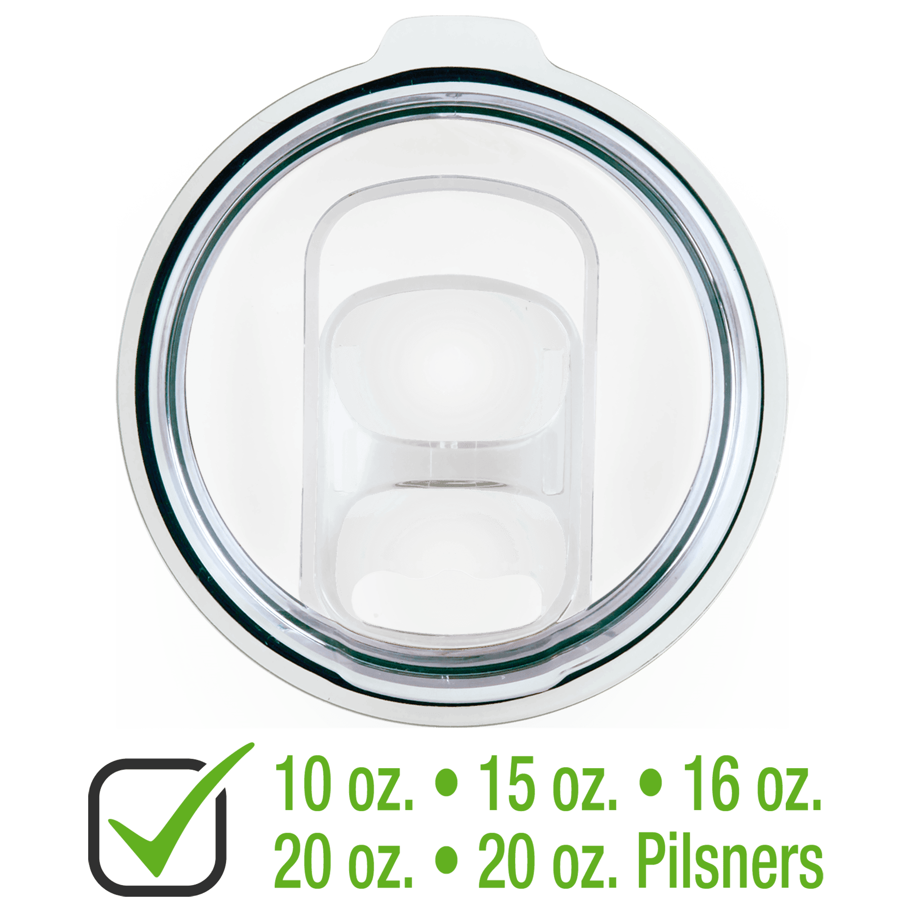 Slider Lid for 10, 15, 16, 20, Polar Camel Tumblers or 20 oz.              Pilsners