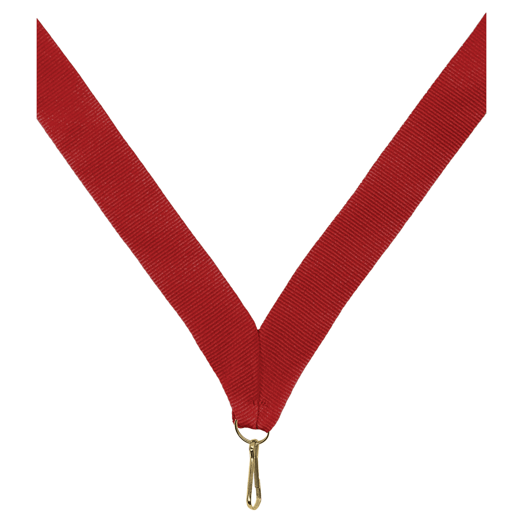 7/8" Red Neck Ribbon with Snap Clip