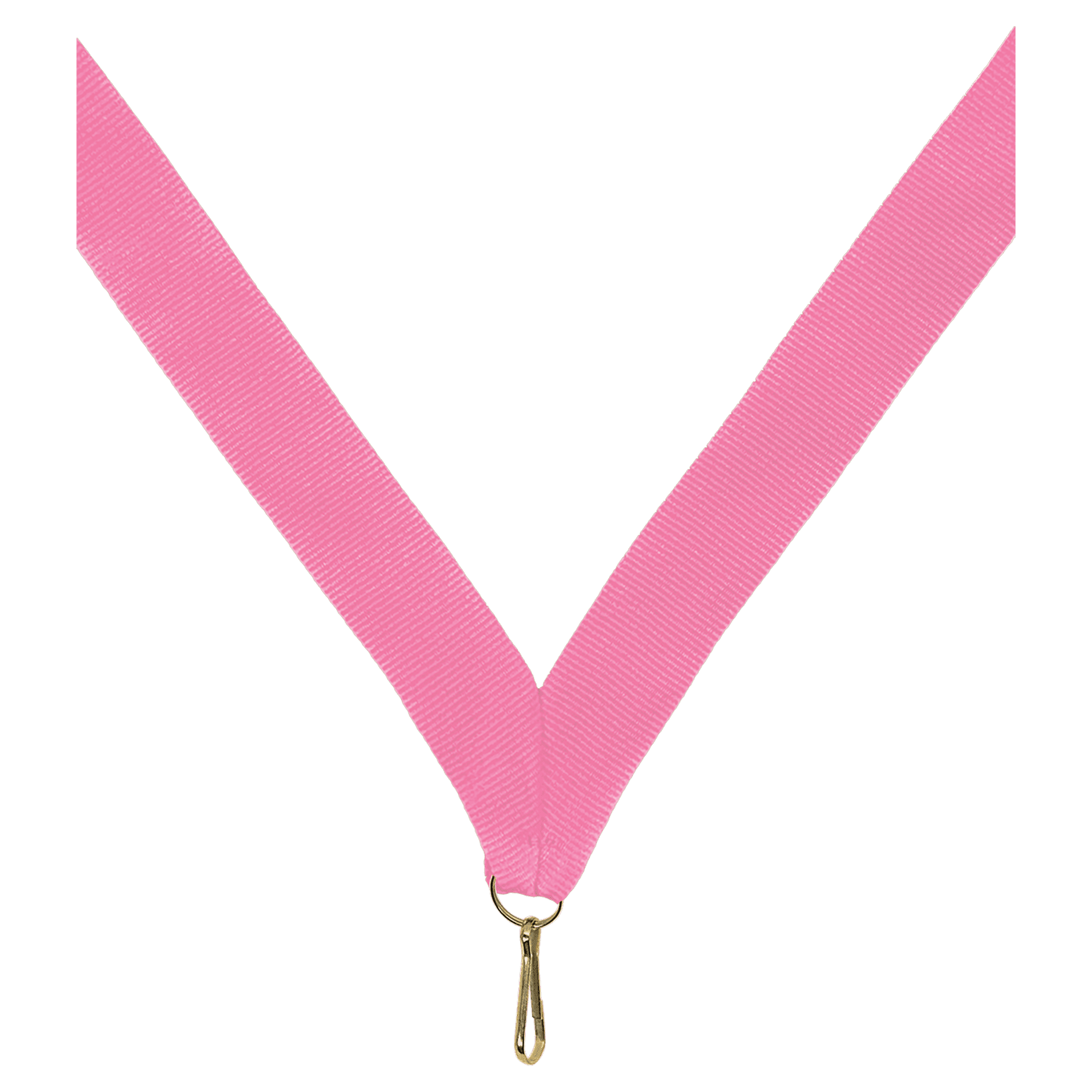 7/8" Pink Neck Ribbon with Snap Clip