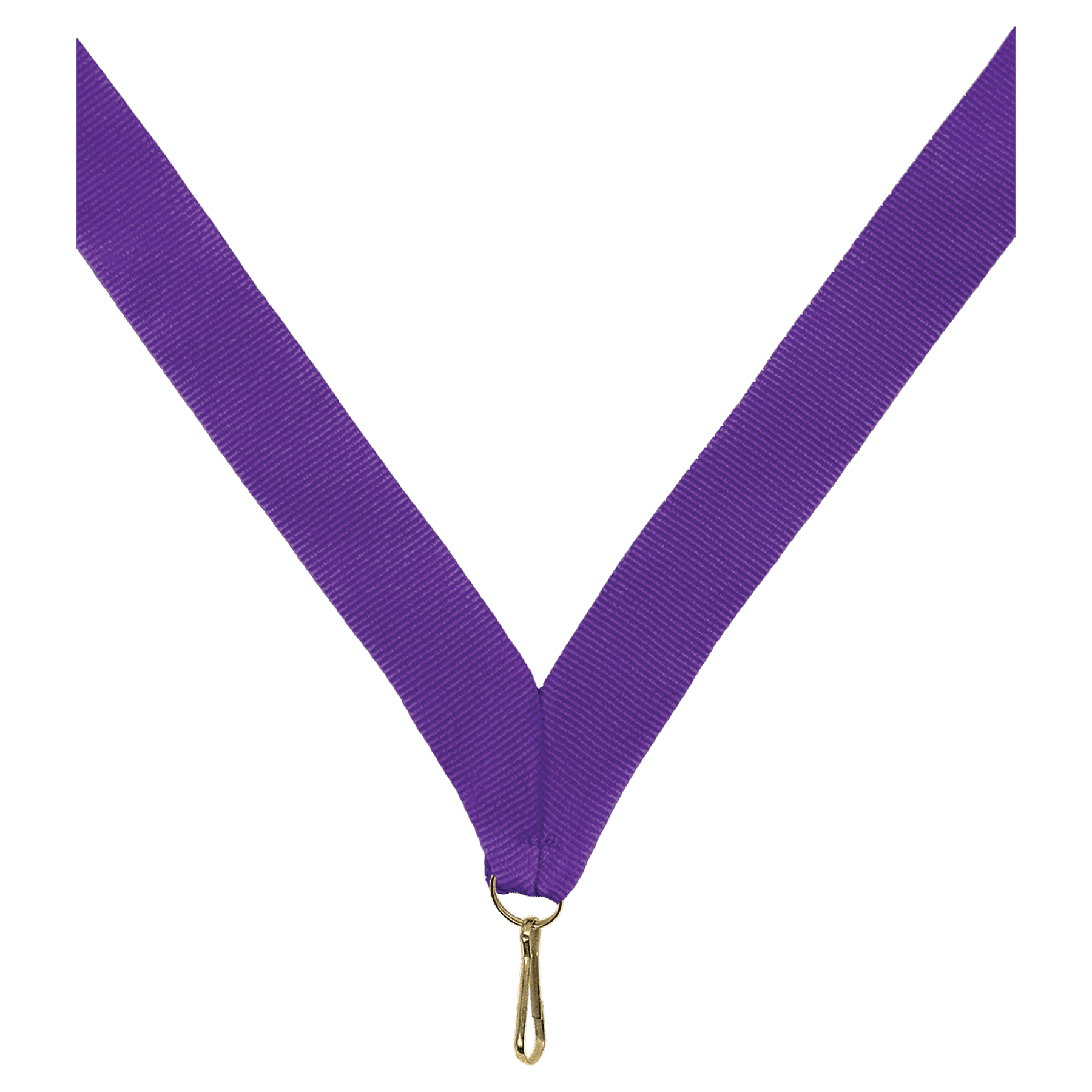 7/8" Purple Neck Ribbon with Snap Clip