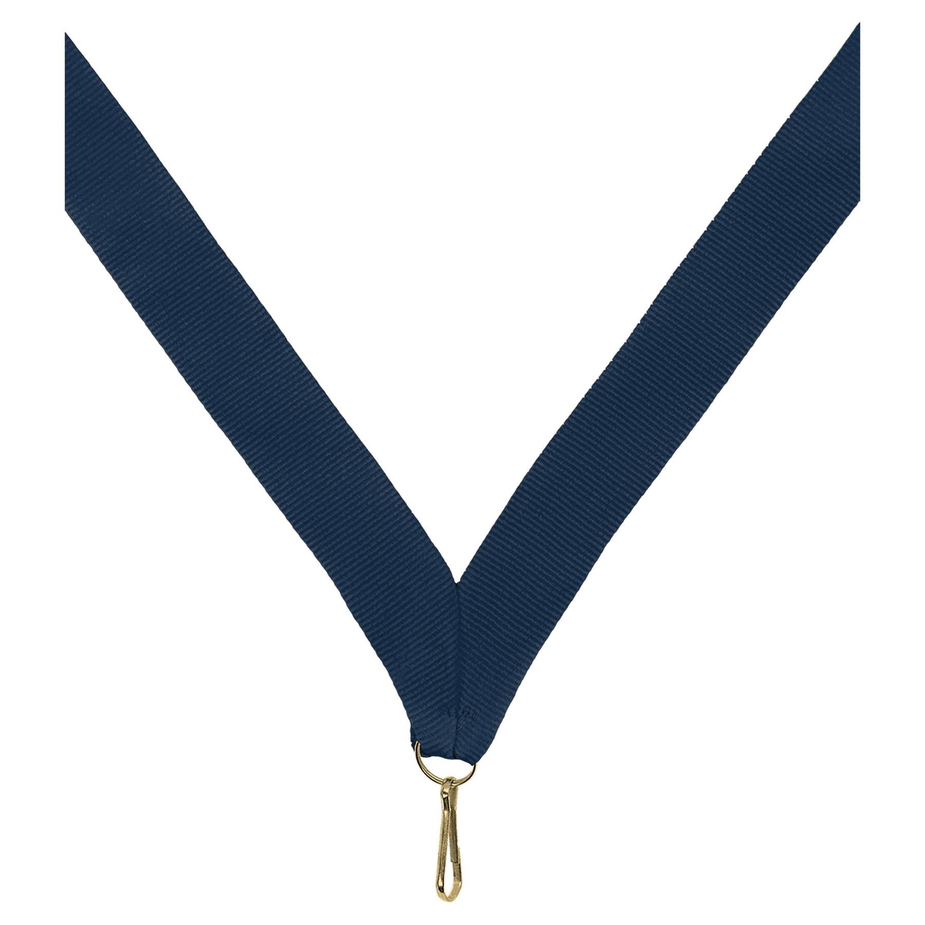 7/8" Navy Blue Neck Ribbon with Snap Clip