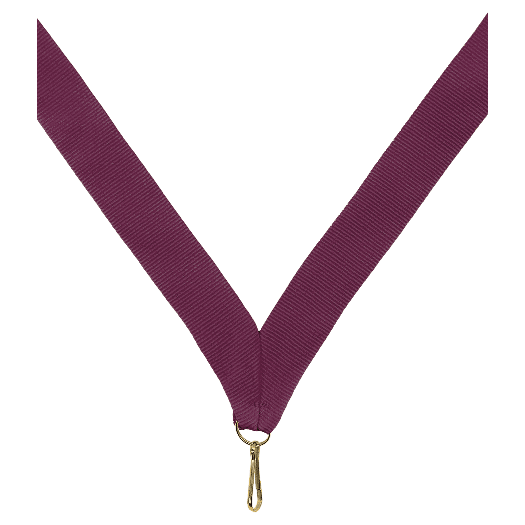 7/8" Maroon Neck Ribbon with Snap Clip