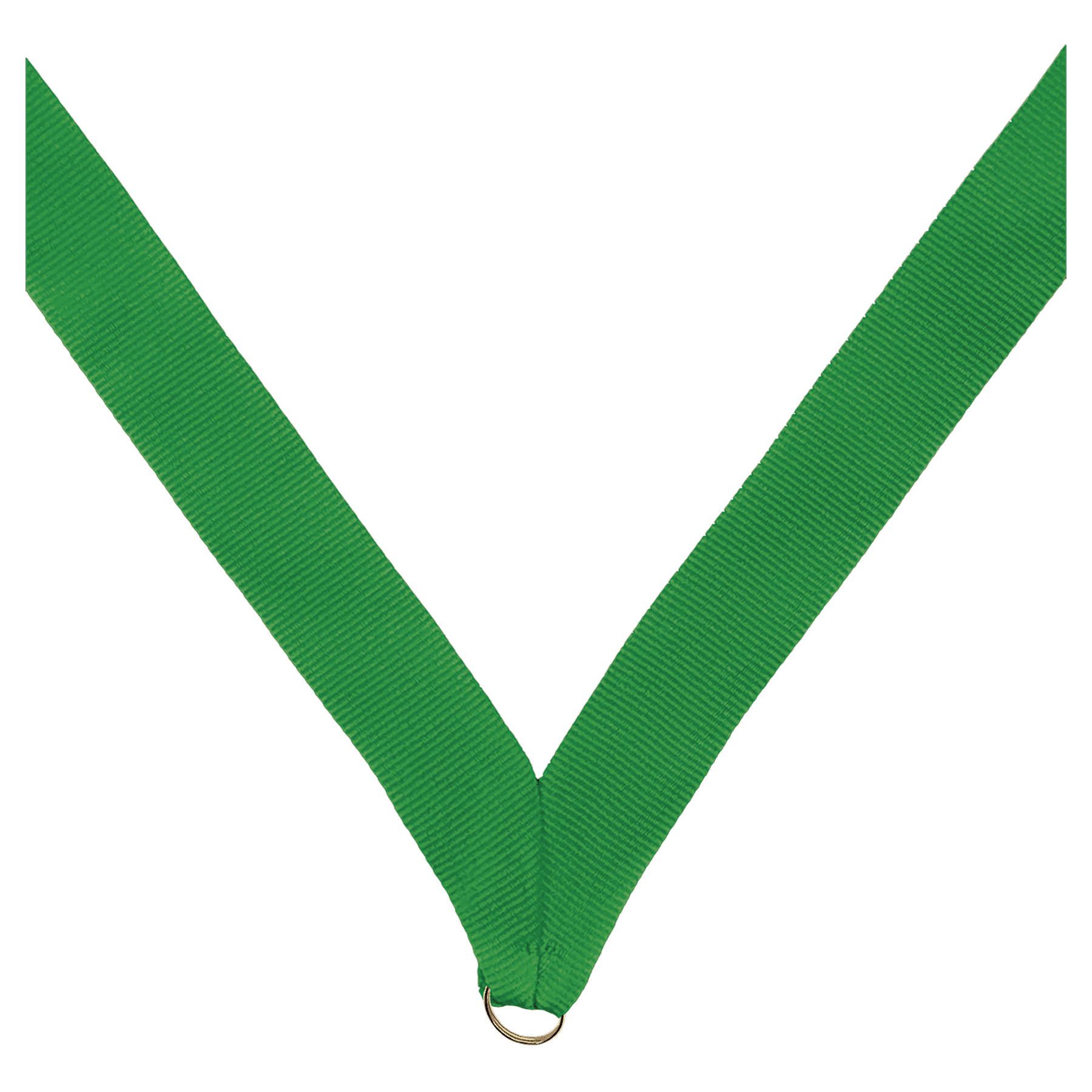 7/8" Green Neck Ribbon without Snap Clip