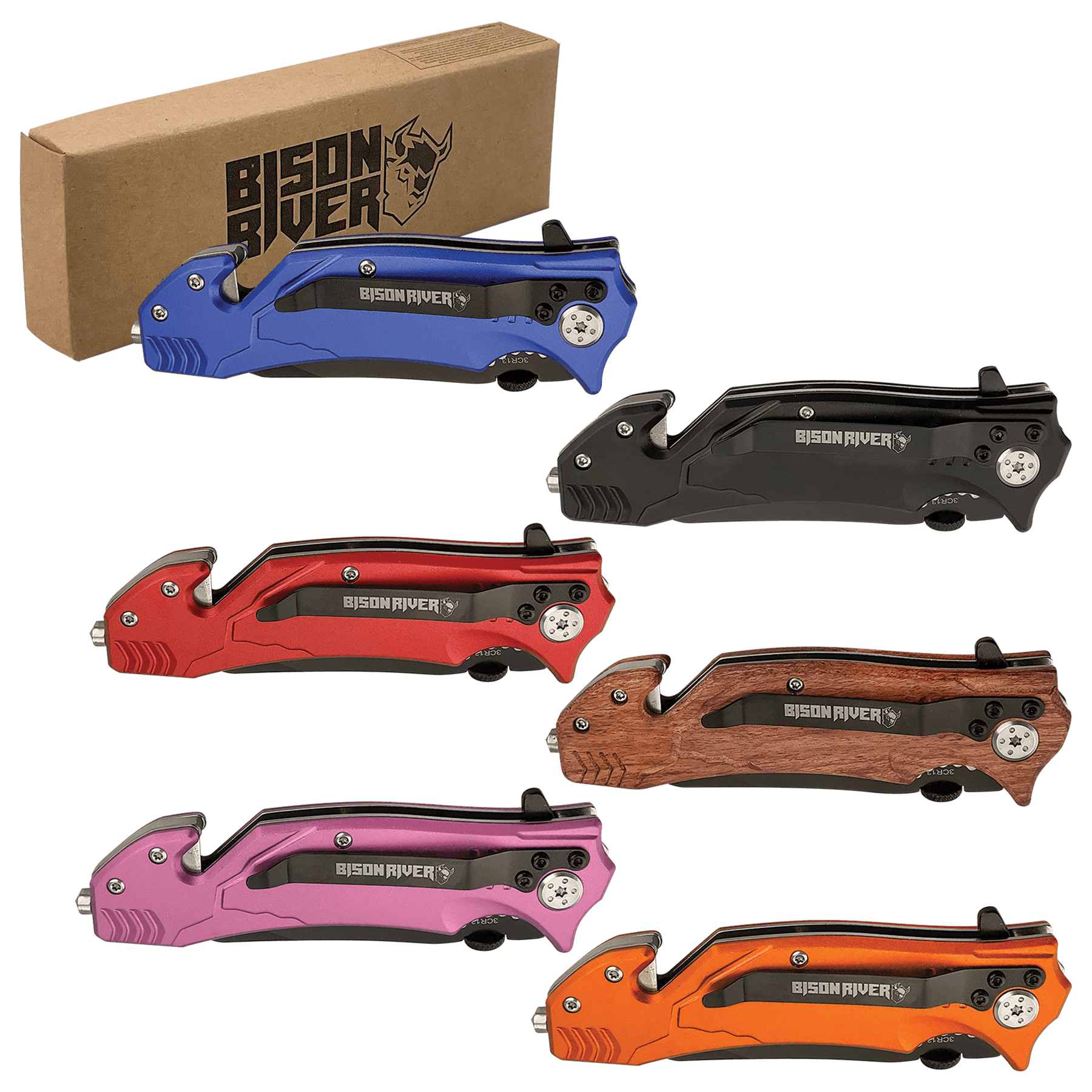 Bison River 4 1/2" Rescue Knife Sample Set