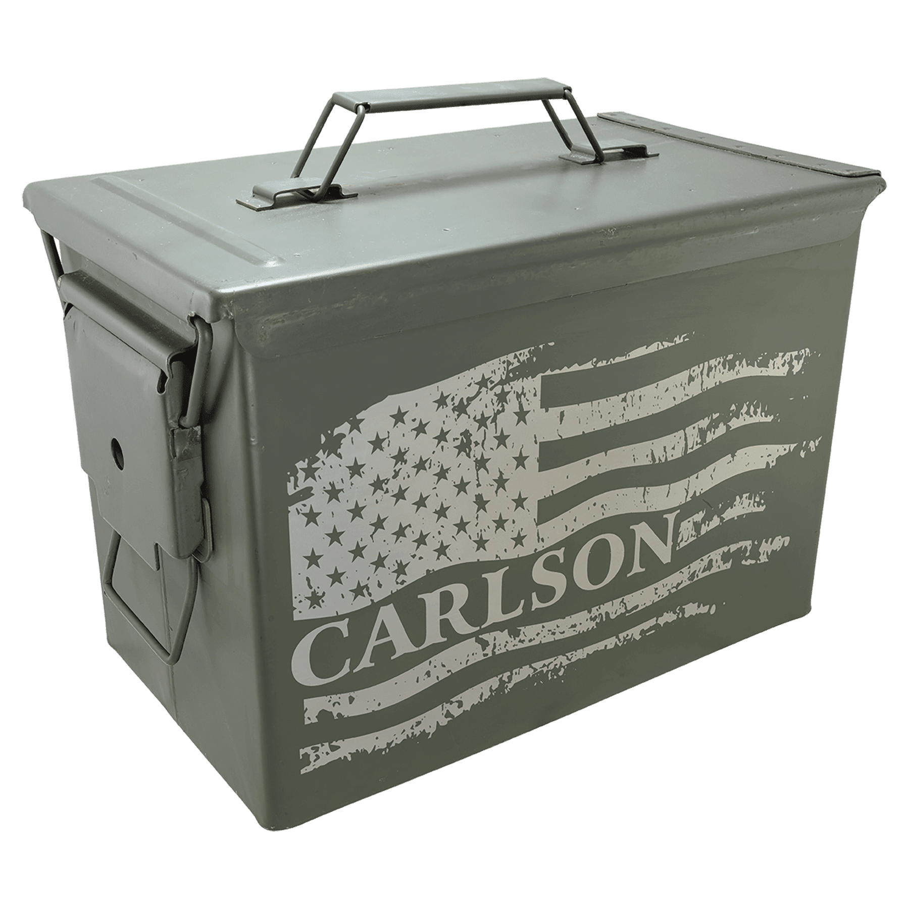 Fat 50 Caliber Army Surplus Steel Ammo Can