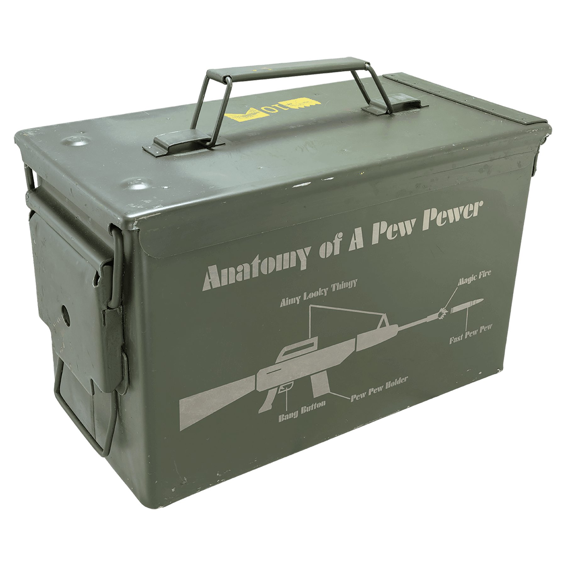 50 Caliber Army Surplus Steel Ammo Can