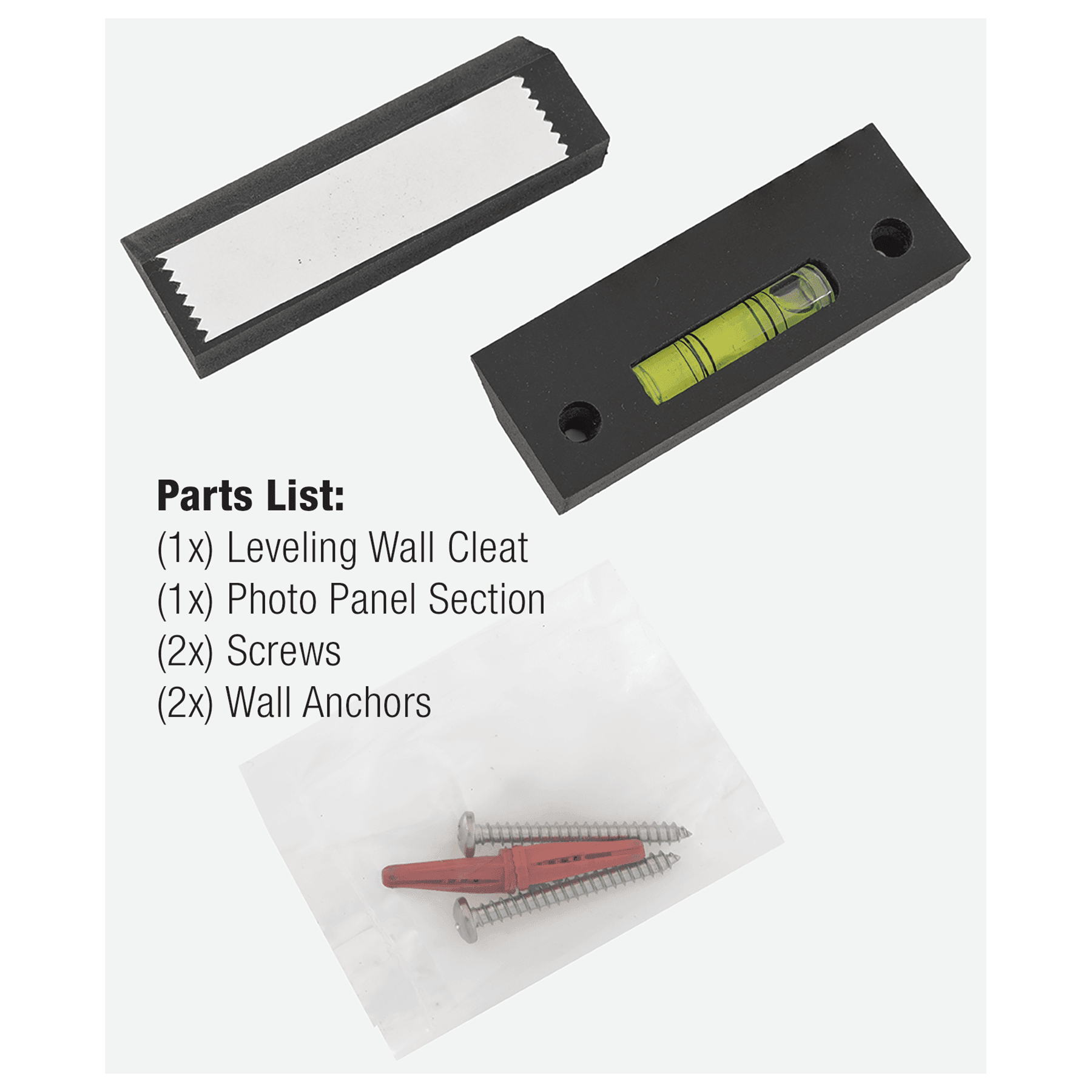 8 x 8 to 10 x 10 Photo 4-Way French Cleat Hanging System