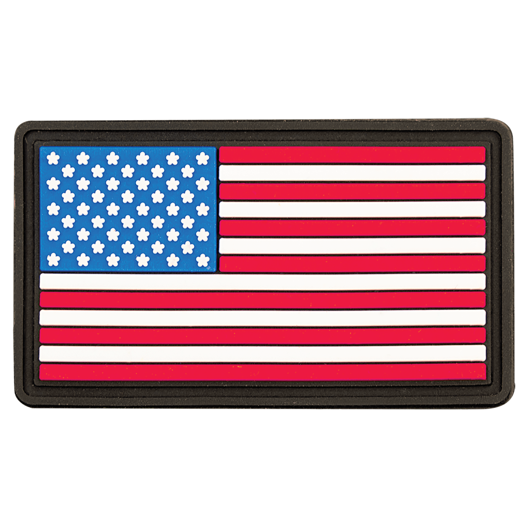 1 1/4" x 2" Red White and Blue American Flag PVC Patch with Kota Pro Adhesive
