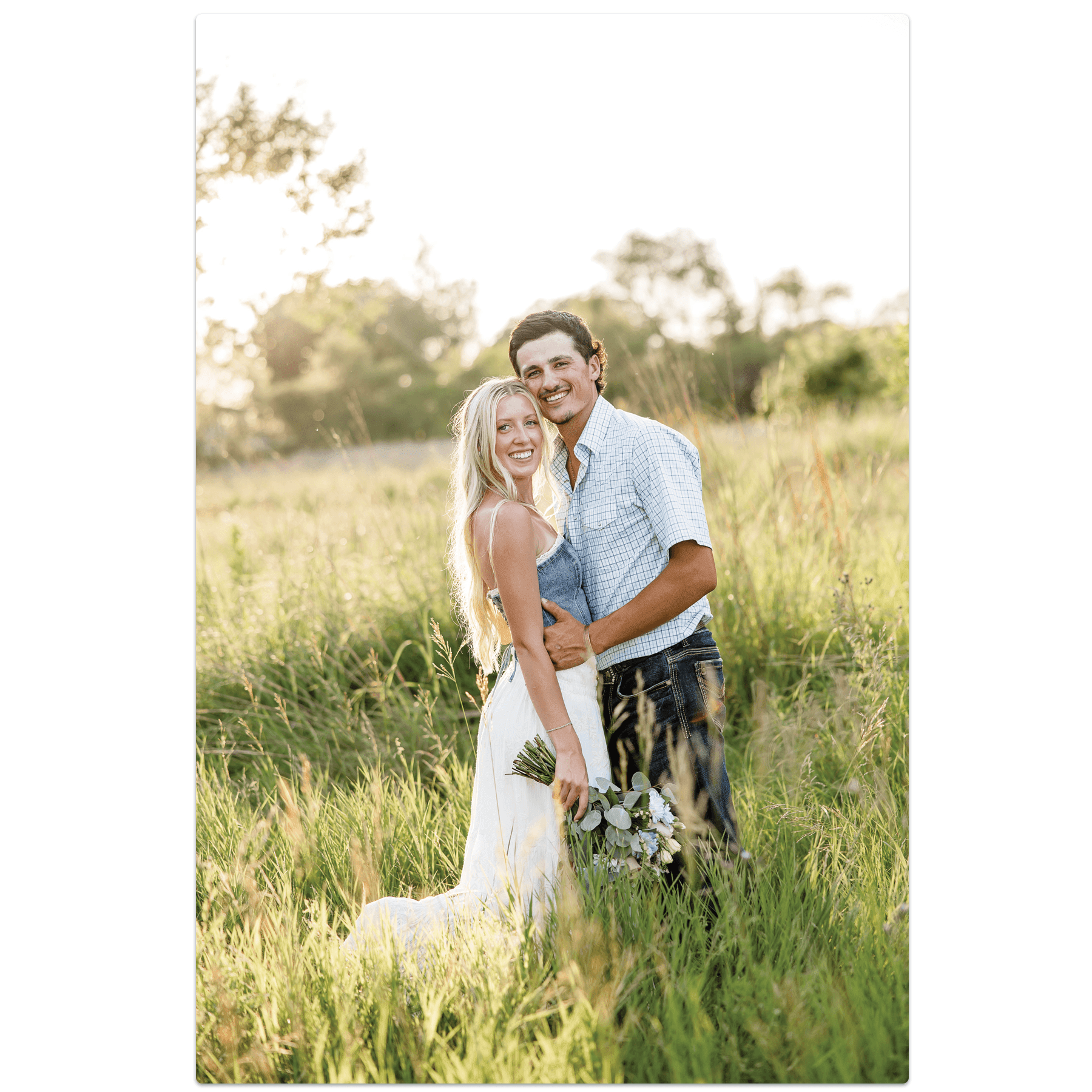 40" x 60" Gloss White ChromaLuxe Aluminum Photo Panel