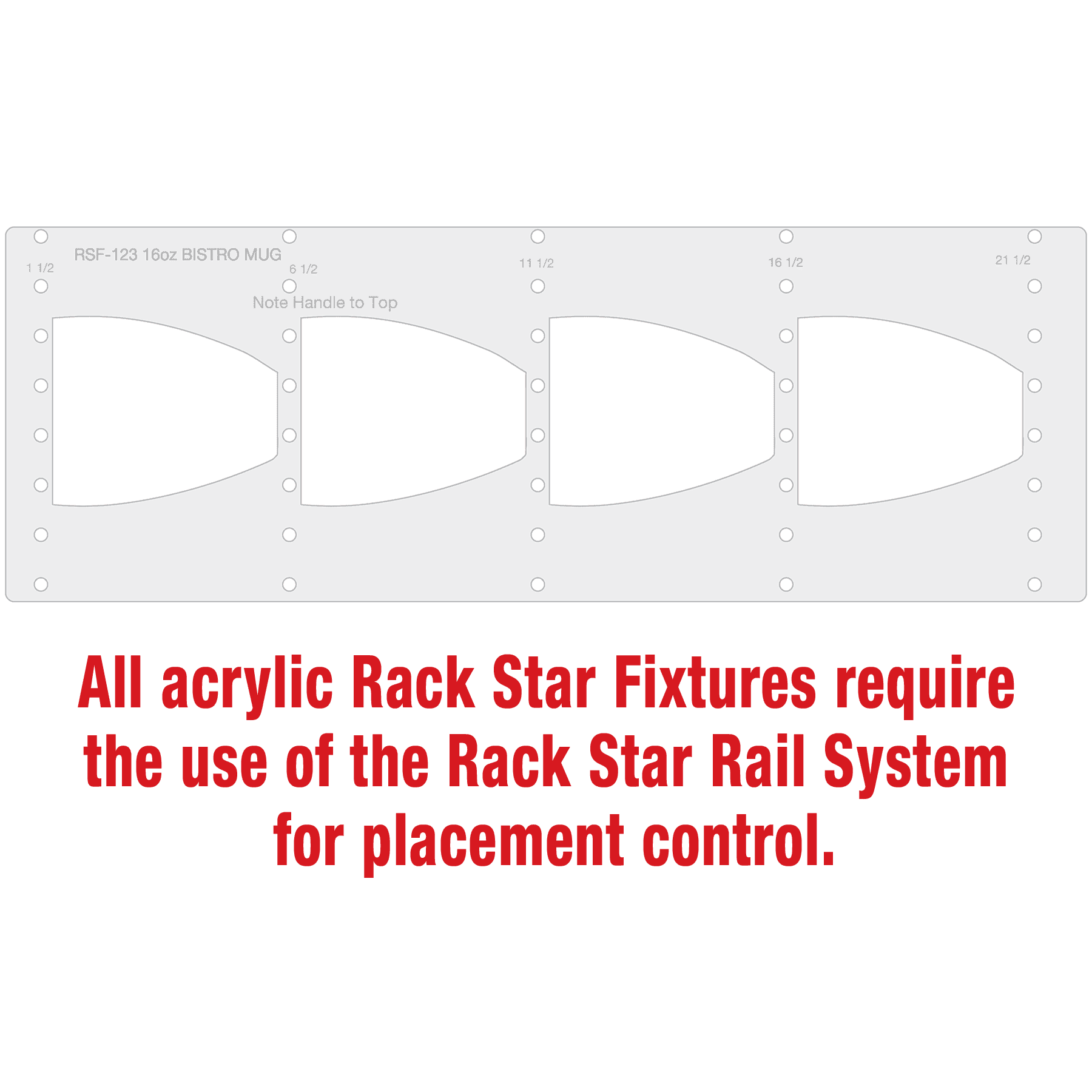 16 oz. Bistro Mug Fixture-Holds 4