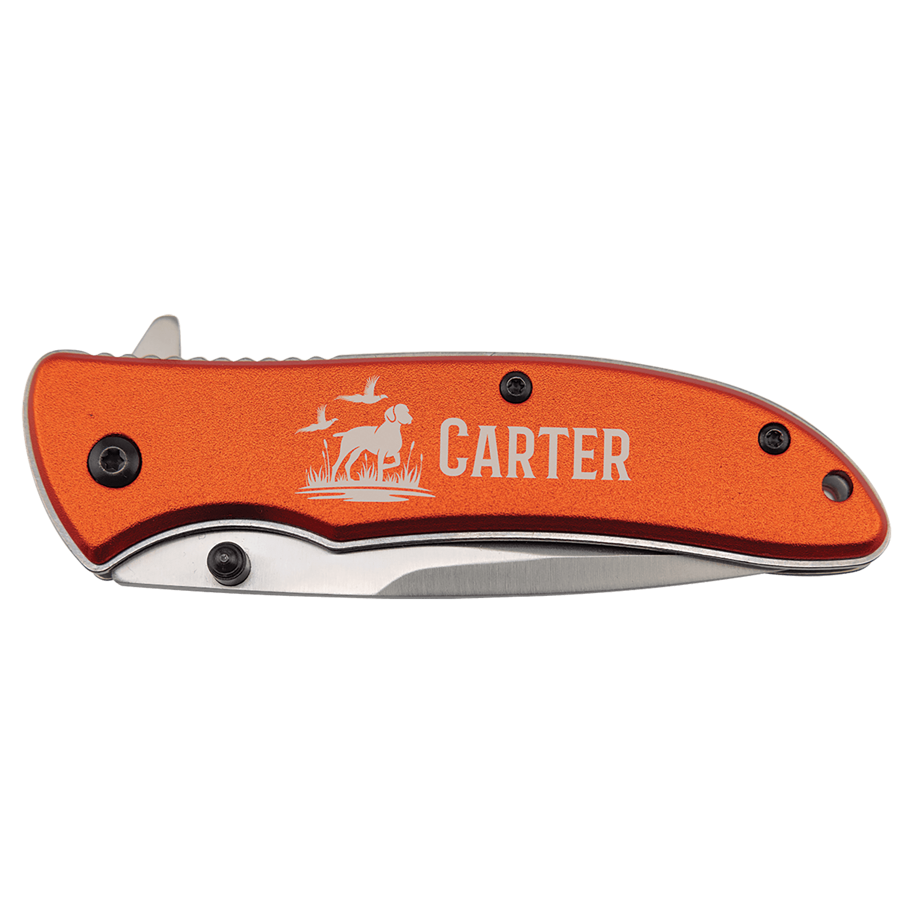 Bison River 4 1/4" Orange Everyday Carry Knife