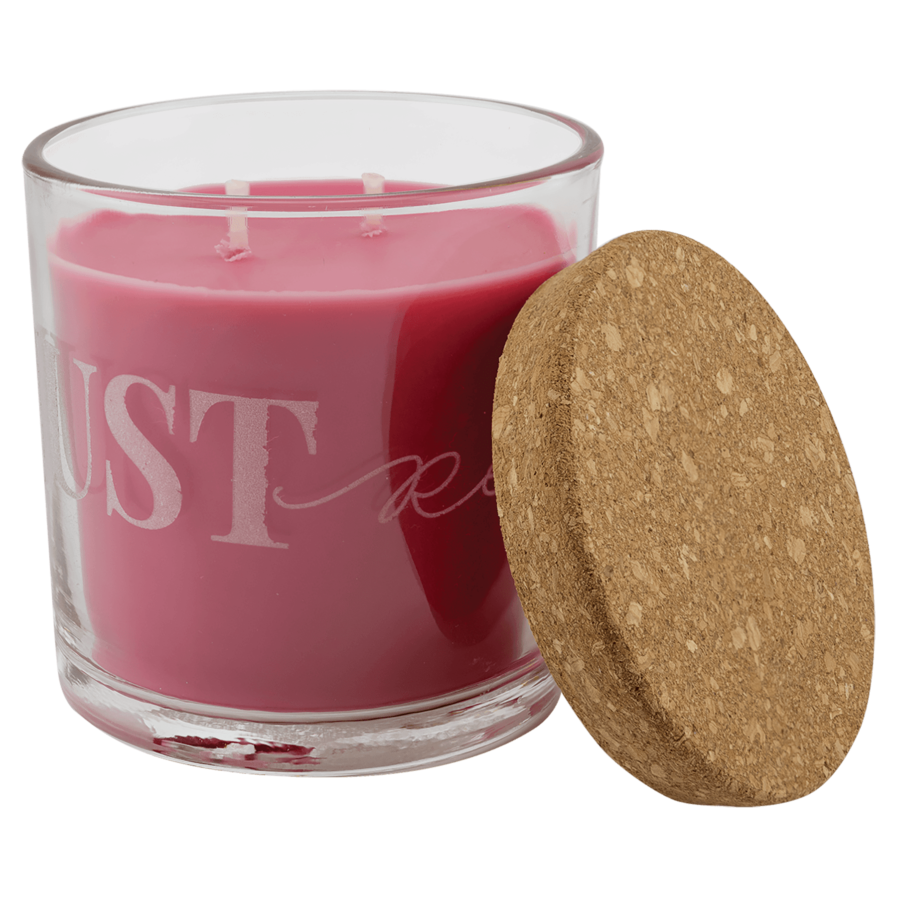 14 oz. Tropical Sunrise in a Glass Holder with Cork Lid