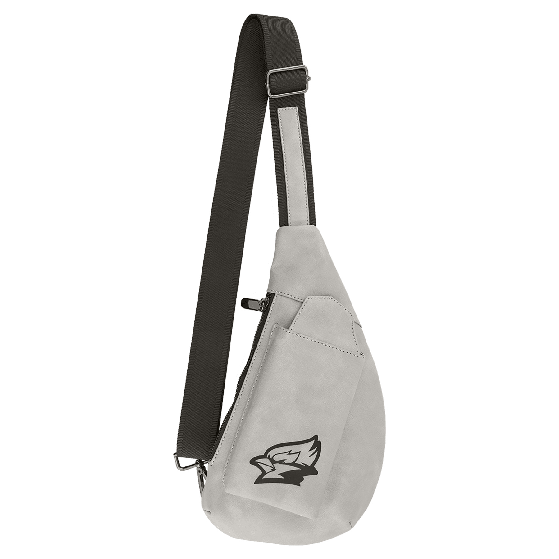 Crescent Bag - Laserable Leatherette, Creekside Collection, Light Gray