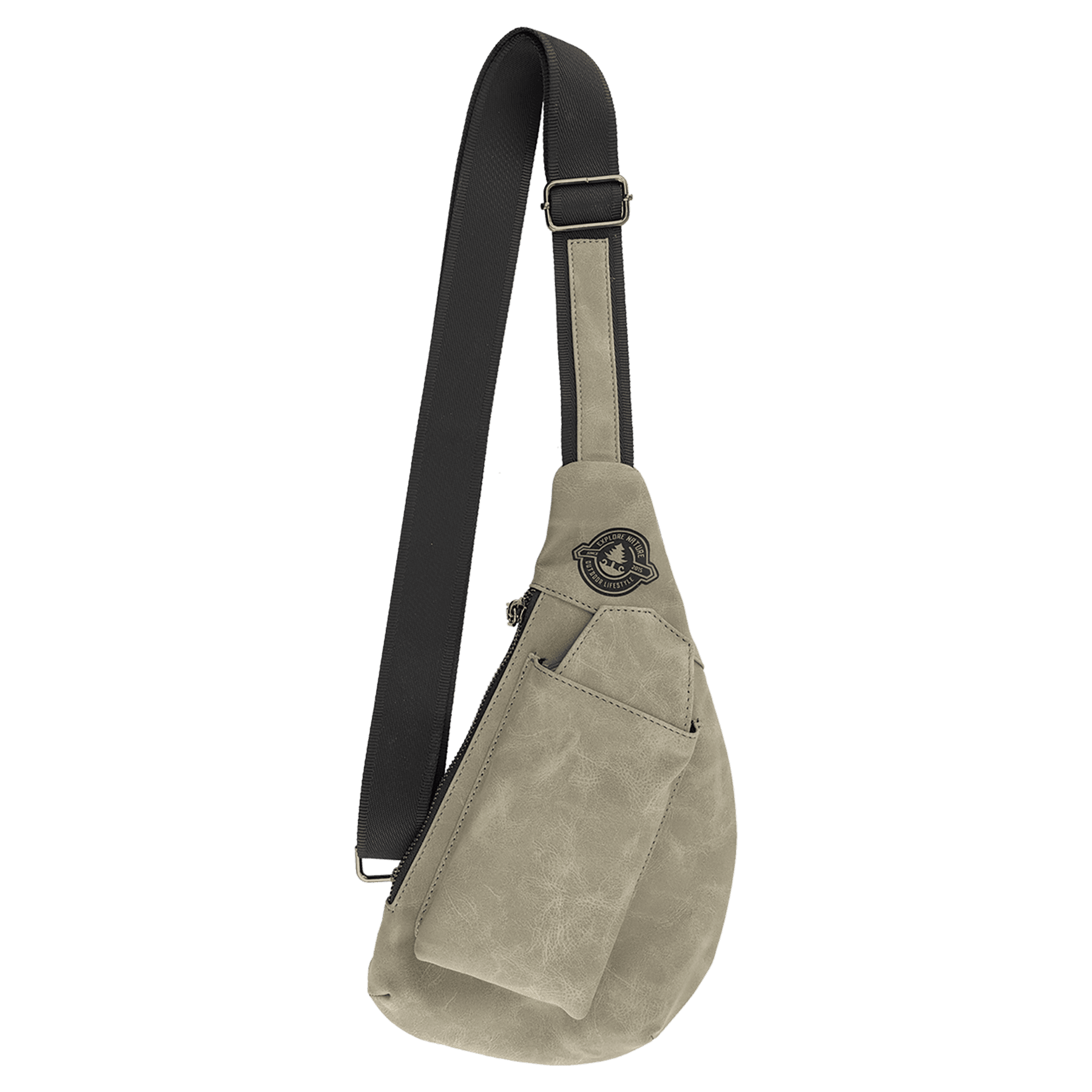 Crescent Bag - Laserable Leatherette, Creekside Collection, Light Green