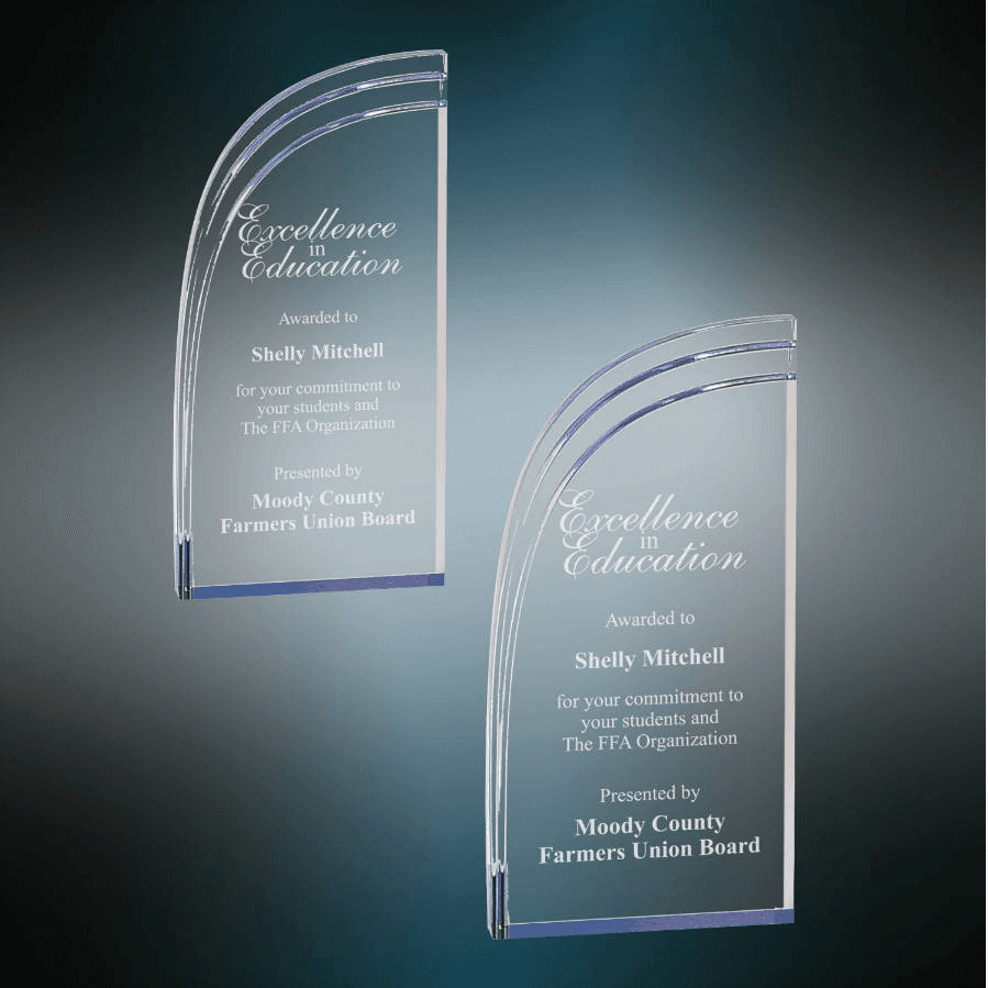 Blue Wave Acrylic Blank Sample Set